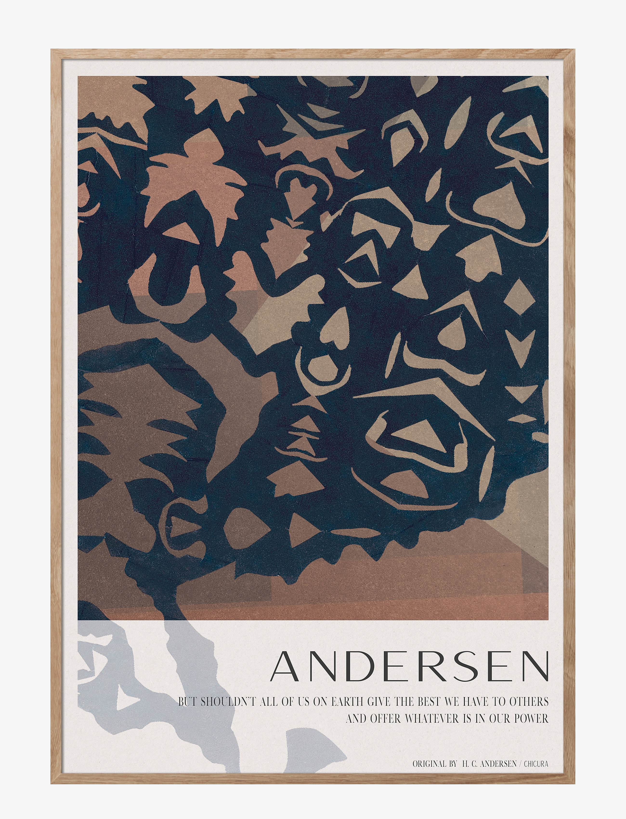 ChiCura H.c. Andersen Power, Graphical Patterns, Multi/mønstret, Str: 100X140CM