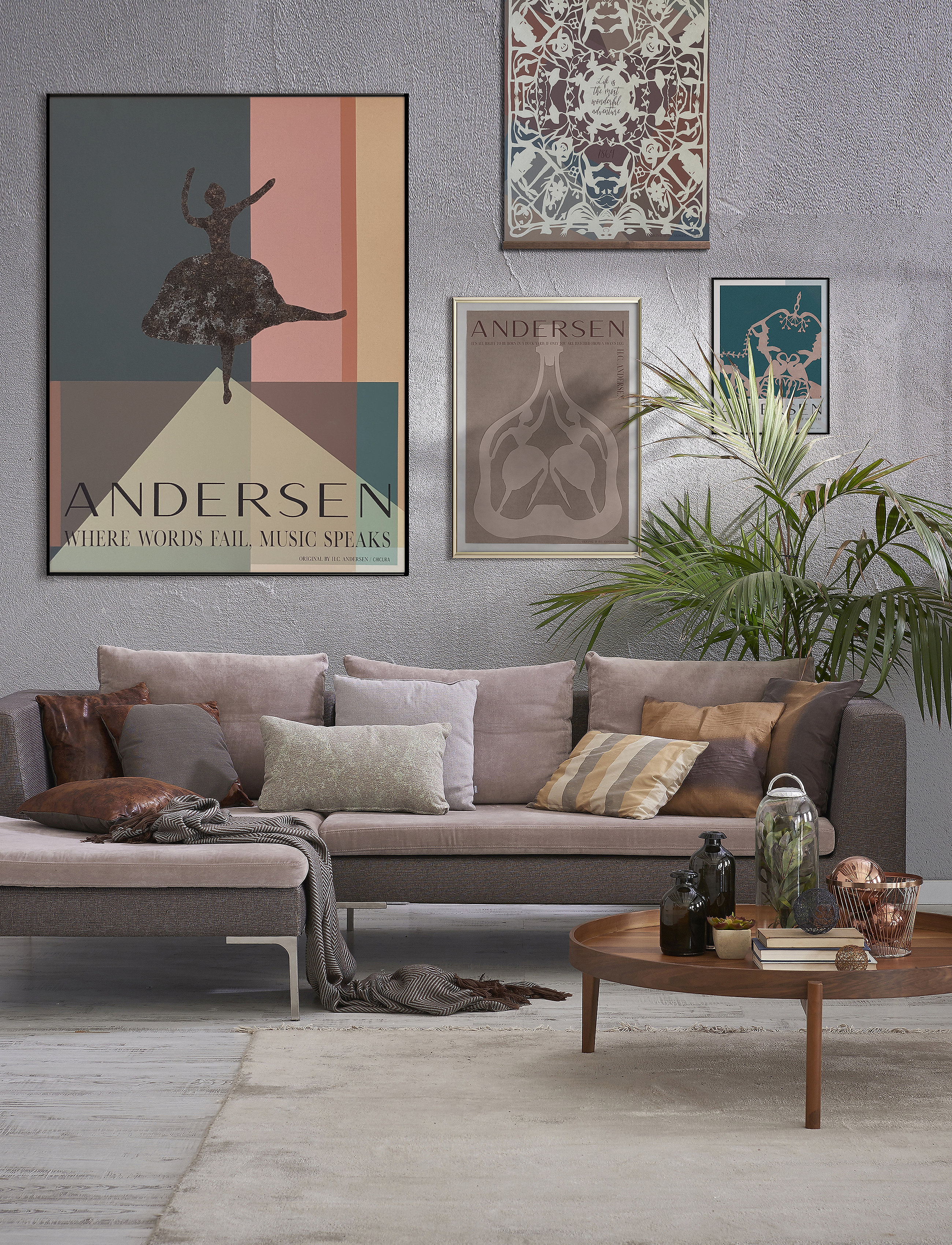 ChiCura H.c. Andersen Music Speaks, A3, Posters, Mehrfarbig/gemustert - Graphical Patterns, Homeware