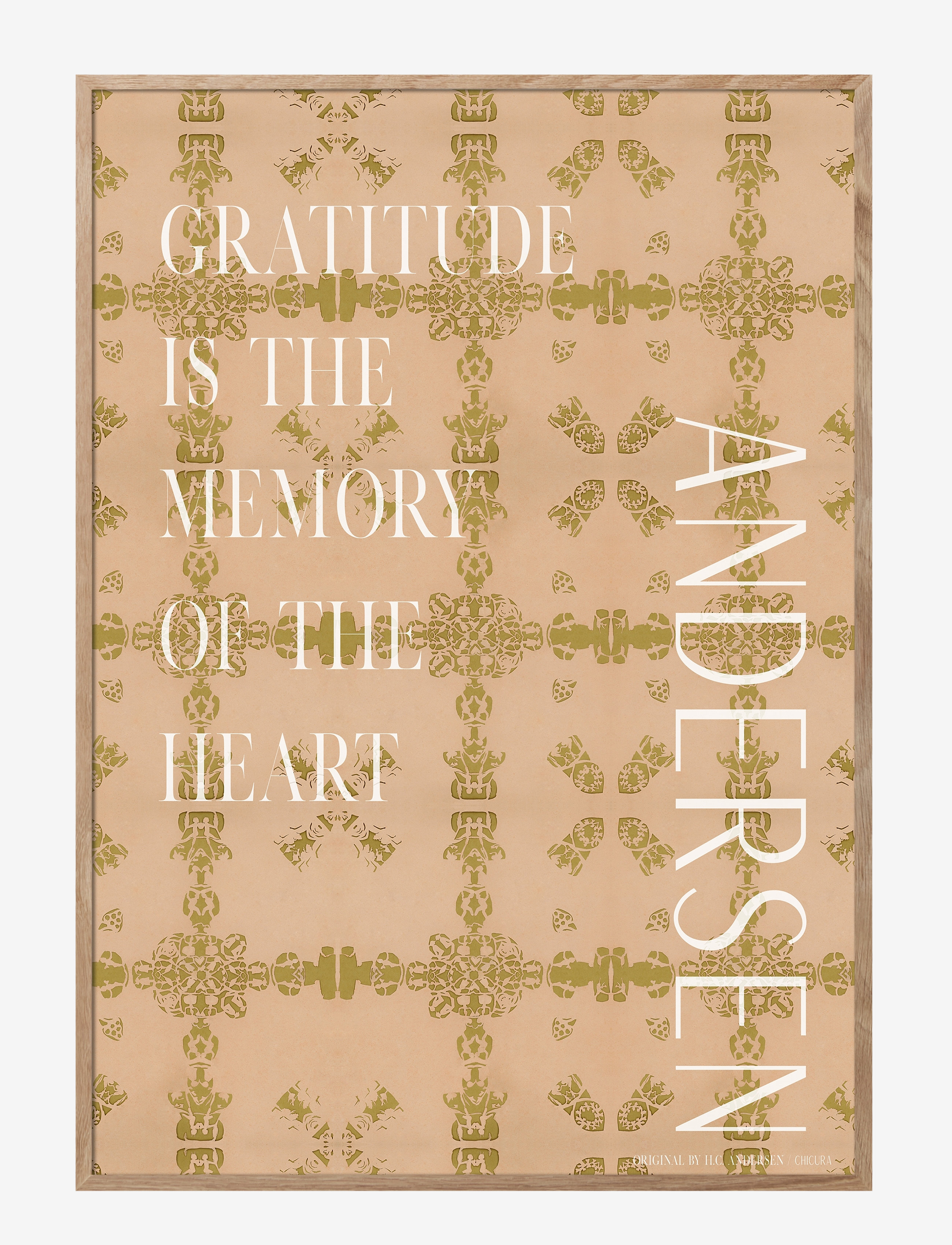CHICURA H.c. Andersen - Gratitude Patterned - 100X140CM - Unisex