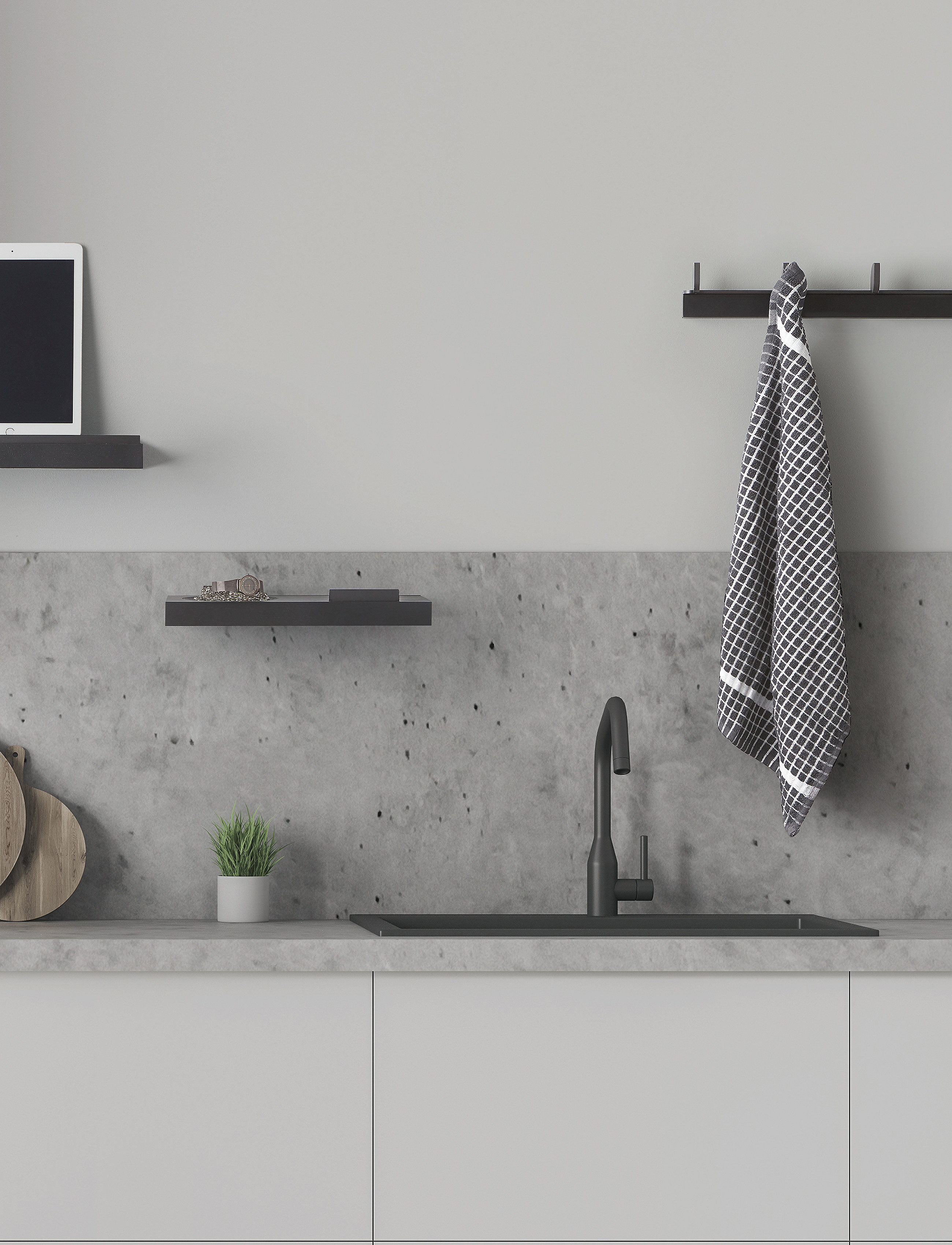 ChiCura - Tabula Rack Black - knagerækker - black - 3