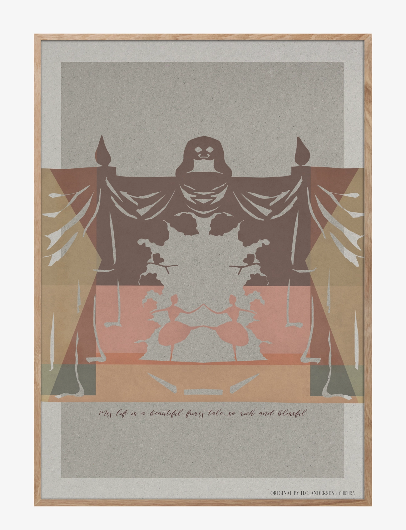 ChiCura H.c. Andersen Cohesion, Graphical Patterns, Multi/mønstret, Str: 100X140CM
