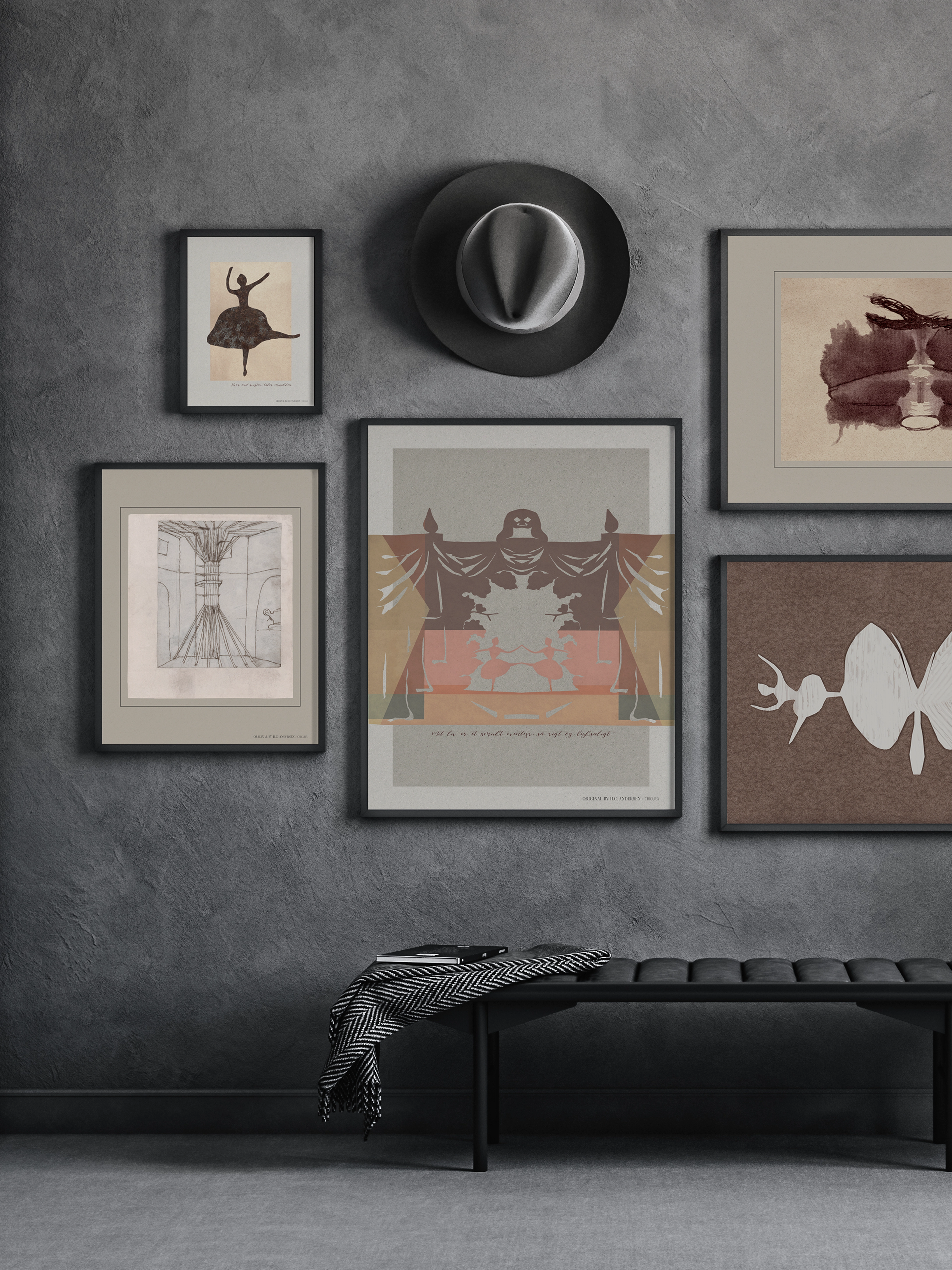 ChiCura H.c. Andersen Cohesion, 100X140 cm, Posters, Mehrfarbig/gemustert - Graphical Patterns, Homeware