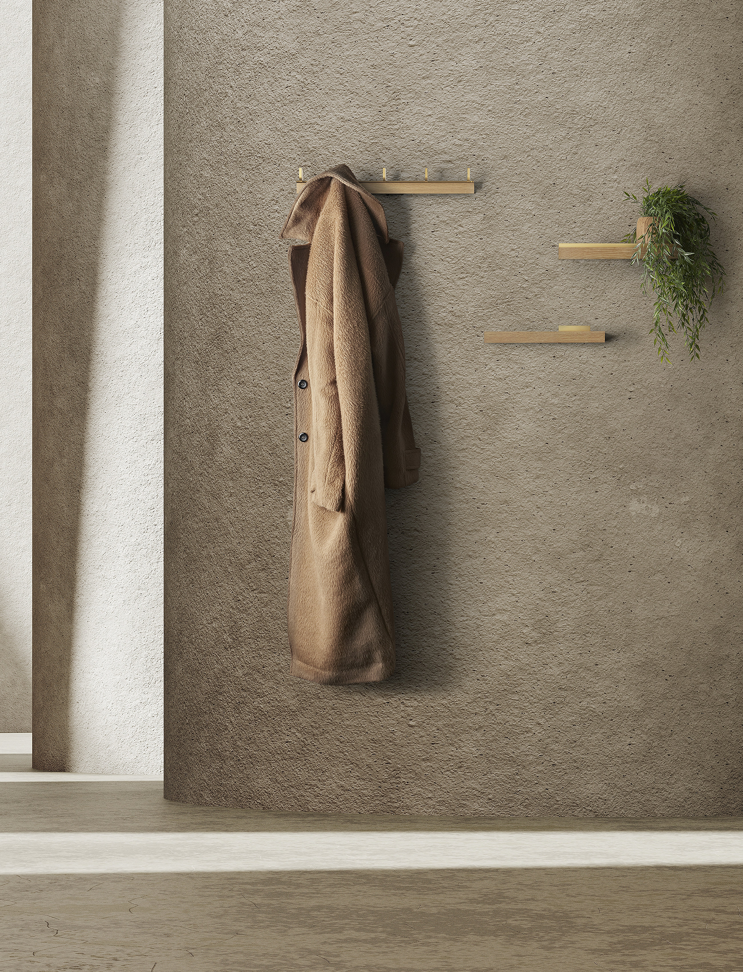 ChiCura Tabula Rack Oak, One Size, Furniture, Beige - Coat Hooks & Racks, Homeware