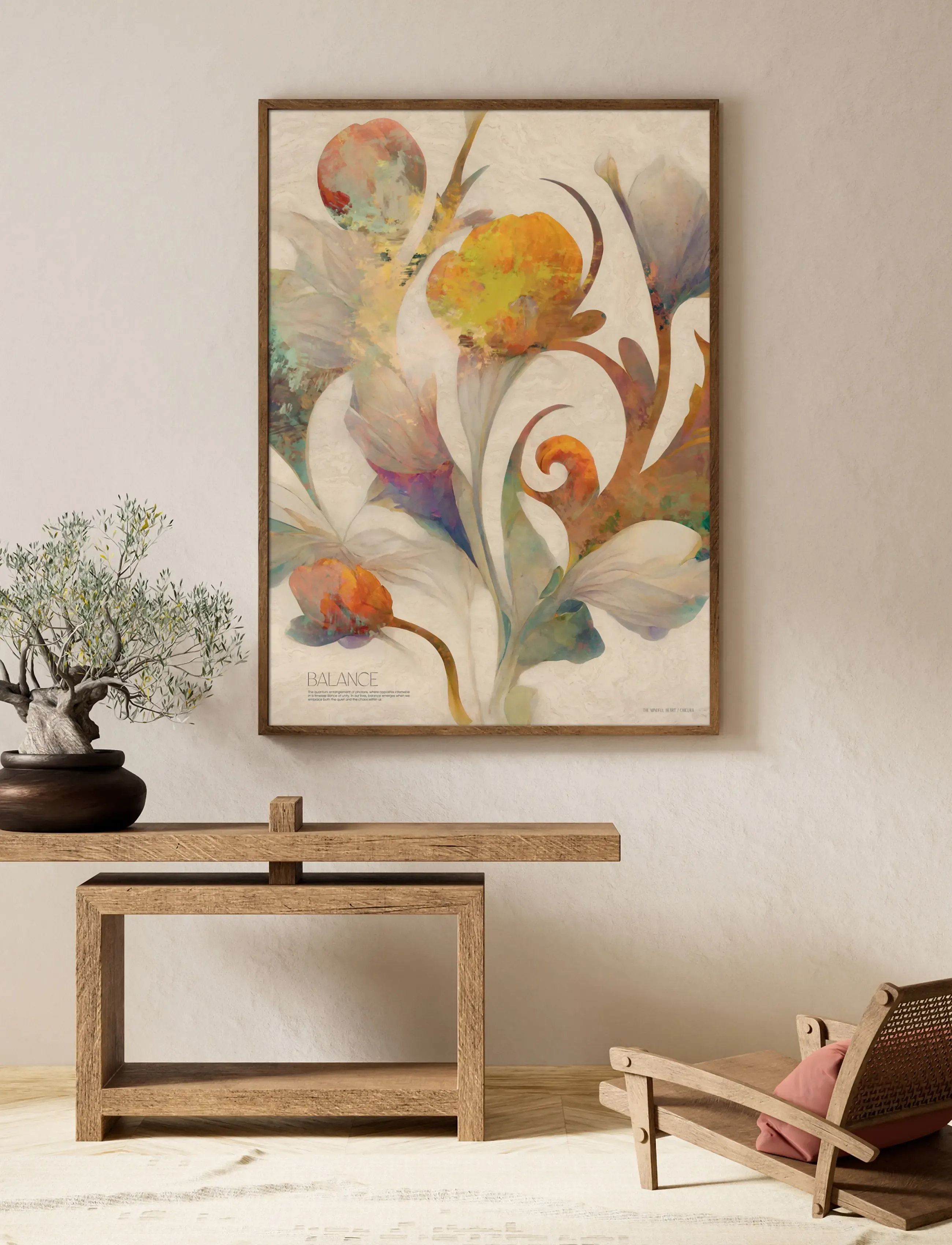 ChiCura Balance, A4, Posters, Mehrfarbig/gemustert - Botanical, Homeware