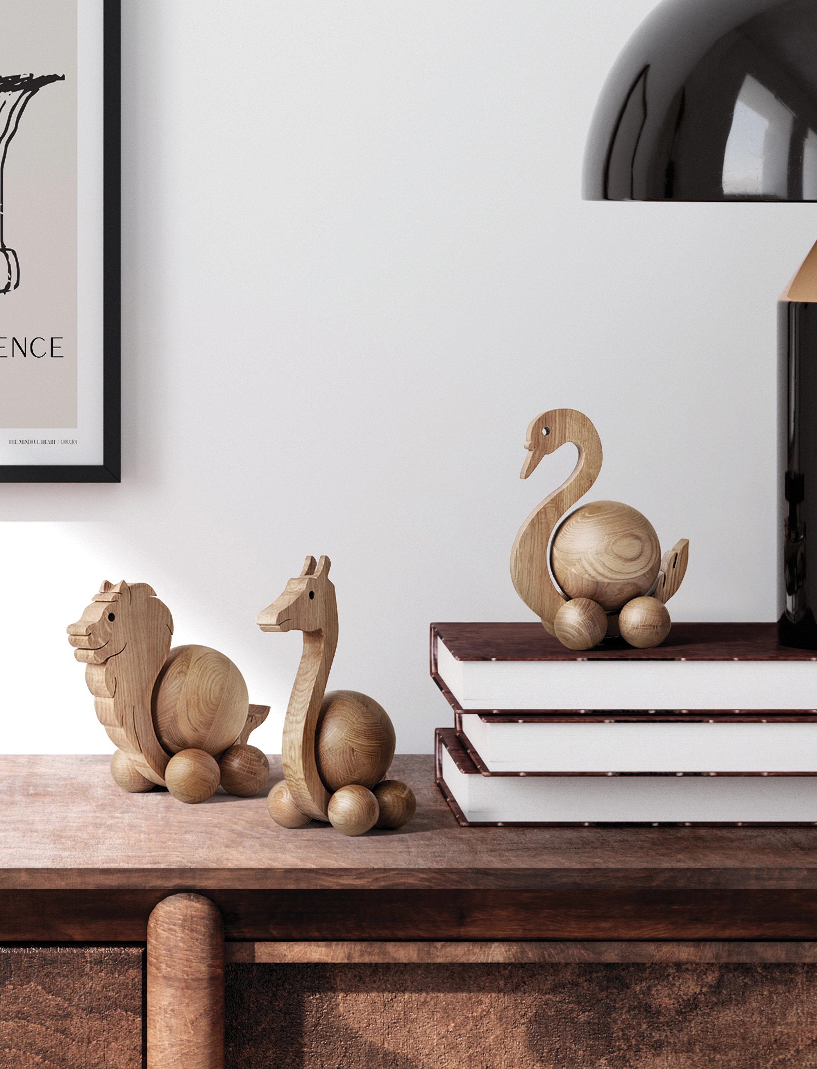 ChiCura - Spinning Giraffe - Small - oak - 4