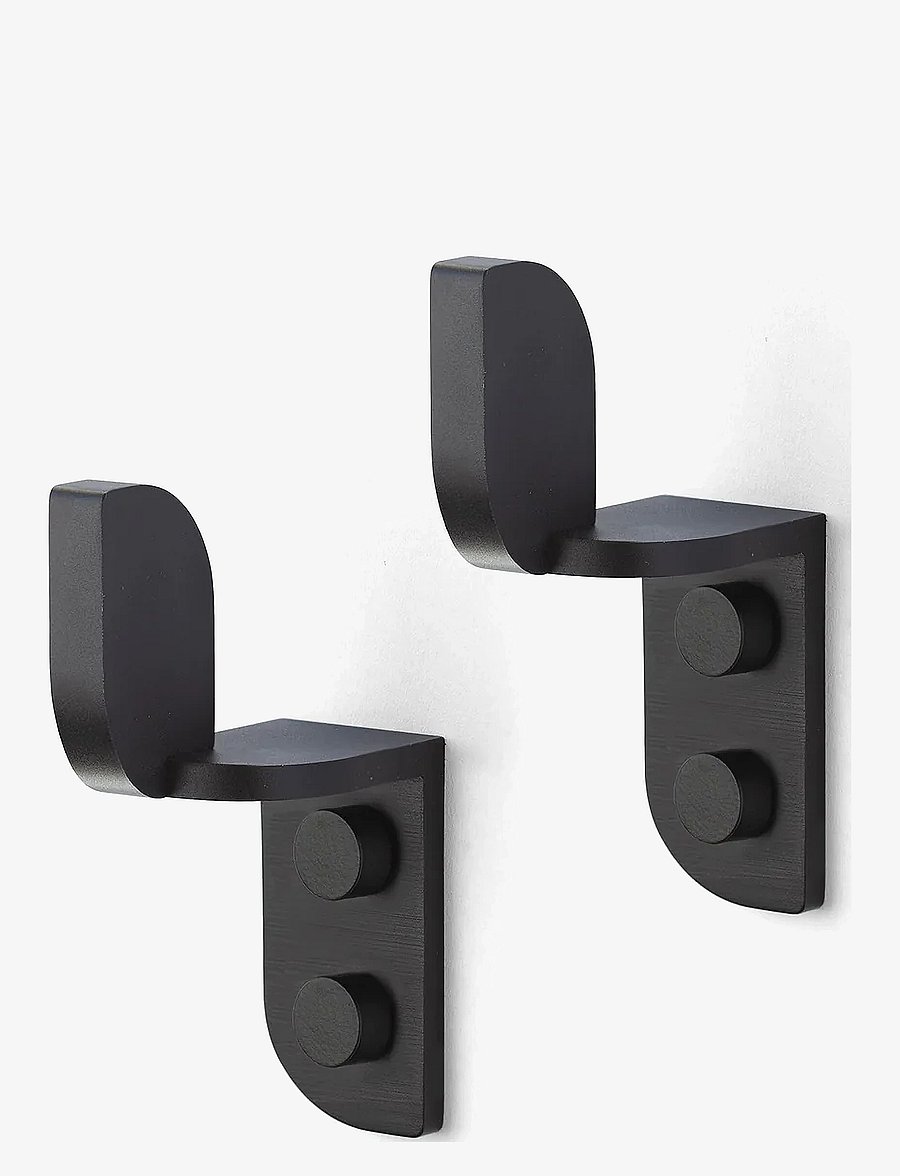 ChiCura - Tabula Wall Hooks Black (2 pcs.) - konksud - black - 1