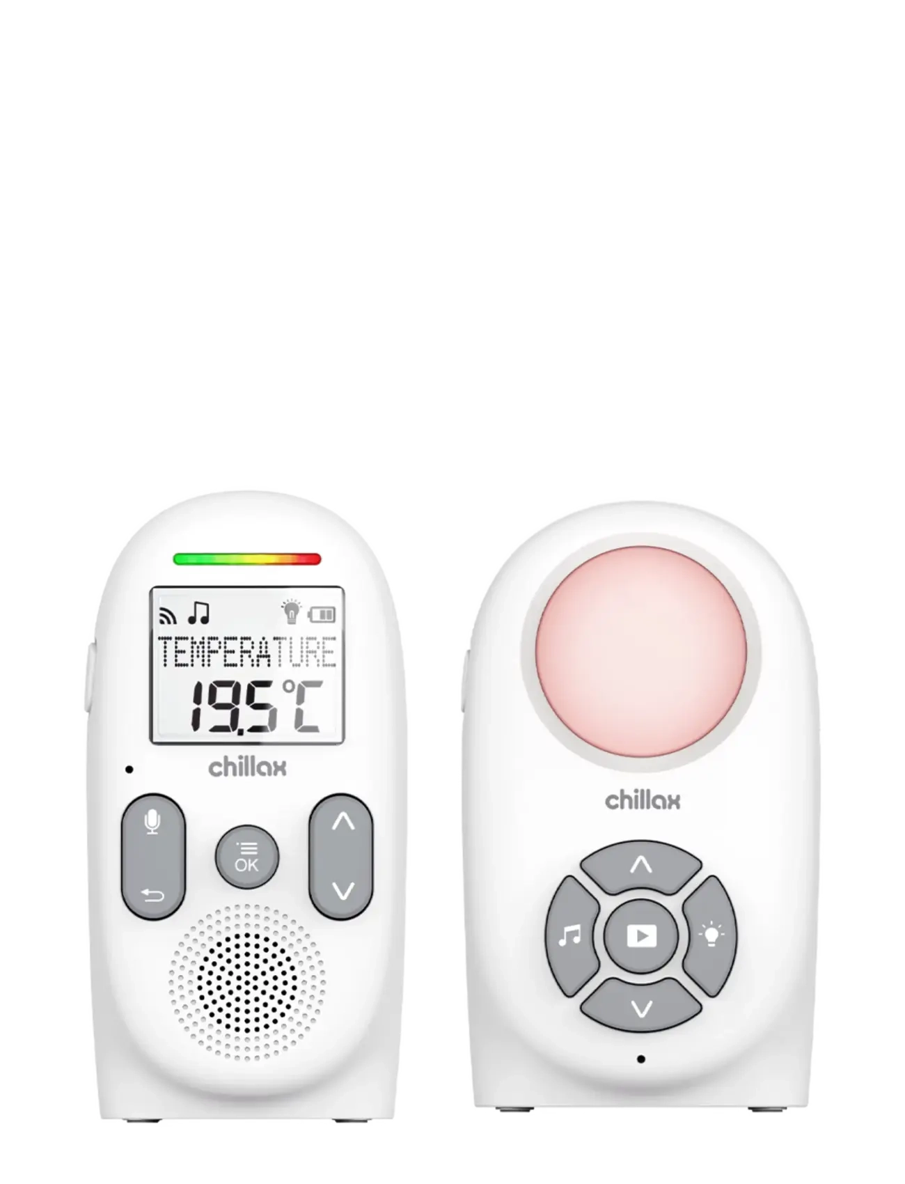 Chillax Baby 260 Audio Baby Monitor with Display - Bērnu drošība - WHITE / white