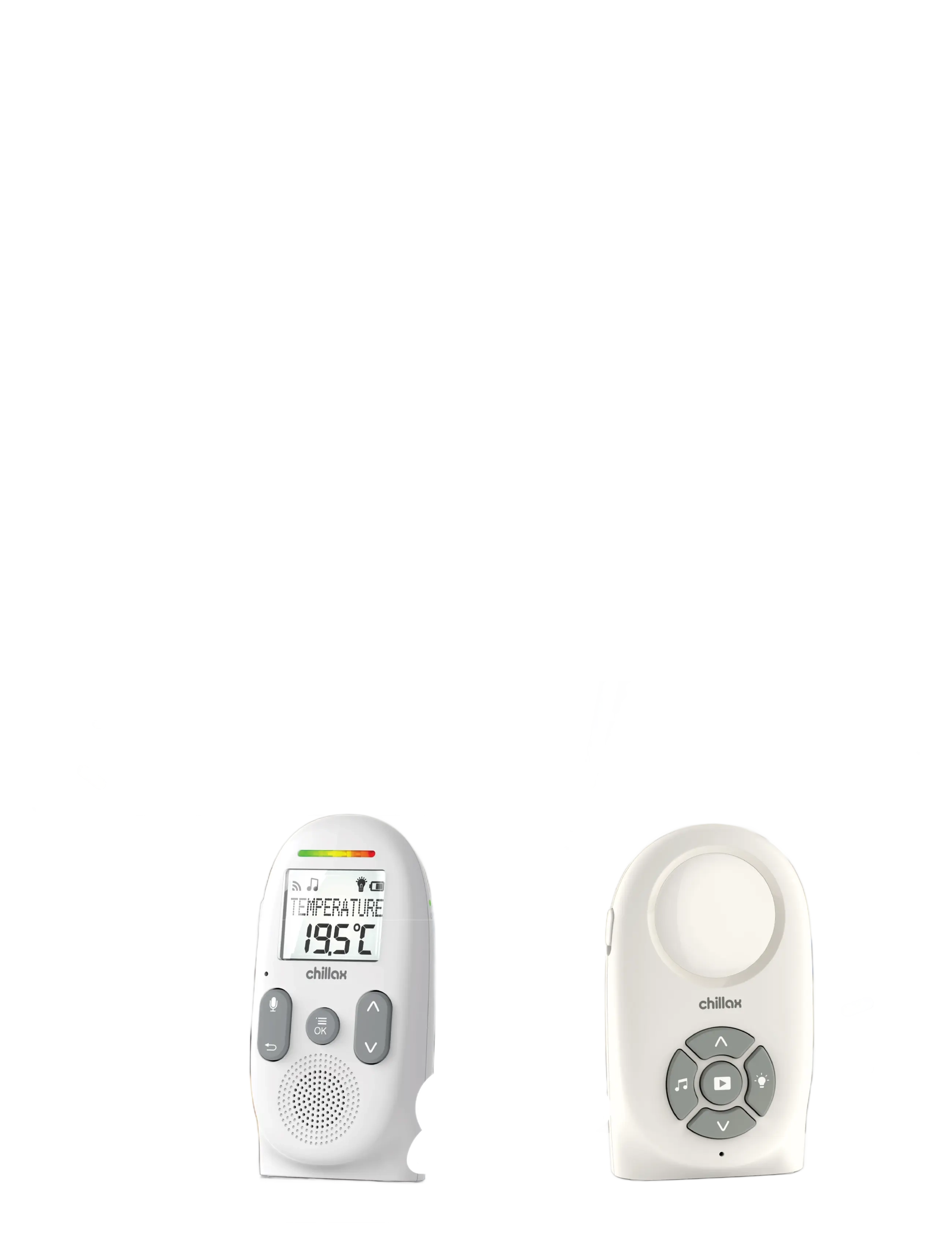 Chillax - Baby 260 Audio Baby Monitor with Display - babyalarmer - white - 2