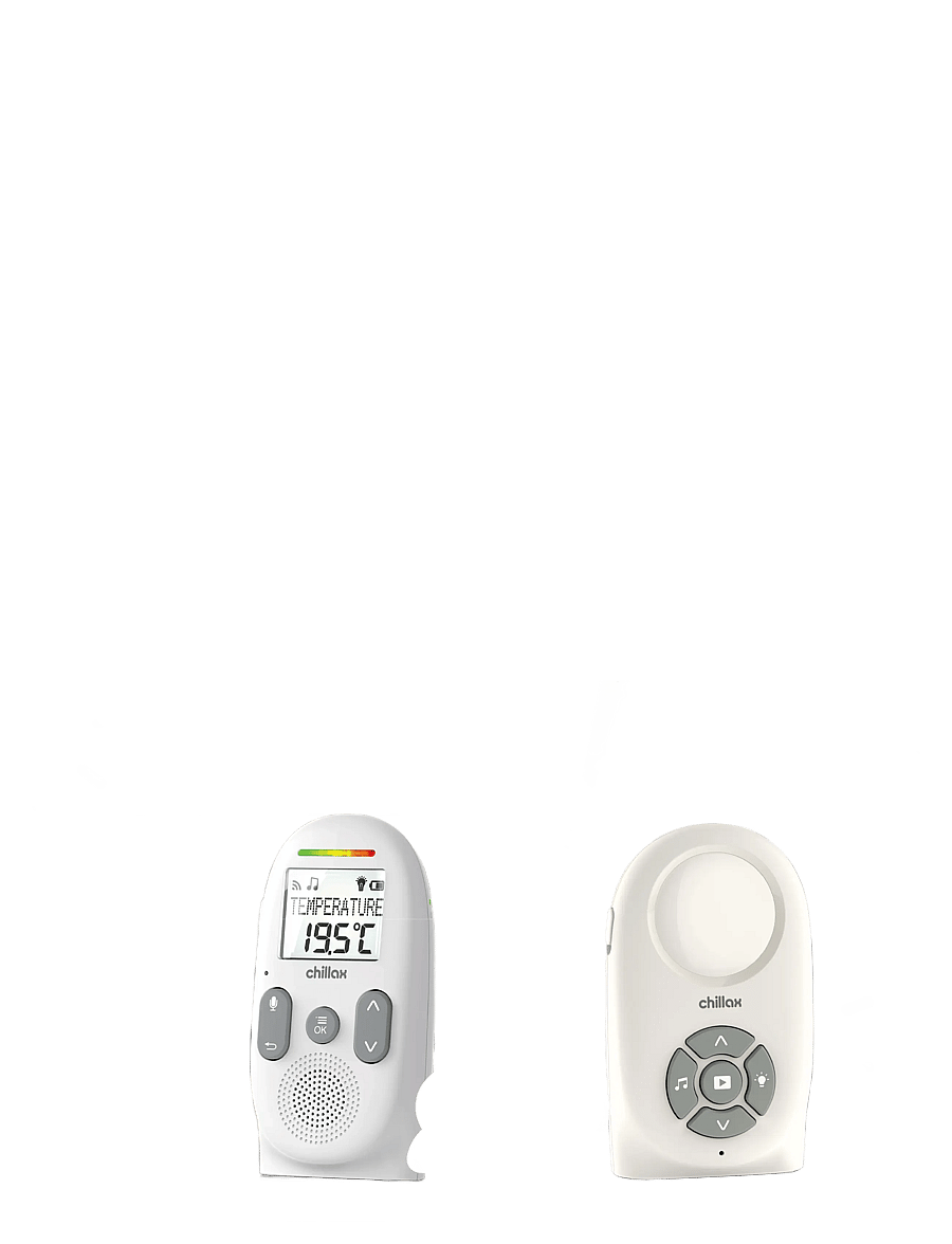 Chillax - Baby 260 Audio Baby Monitor with Display - babyalarmer - white - 2