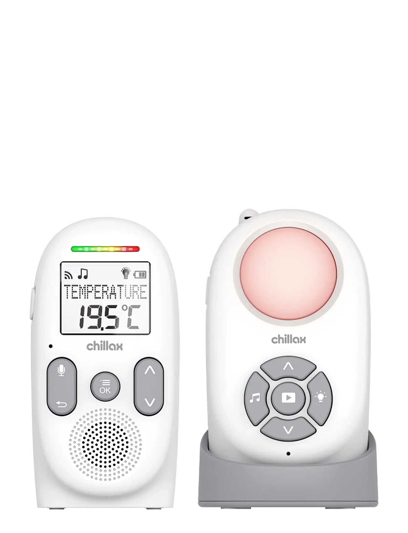 Chillax Baby 360 Audio Monitor With Portable And Parent Units, One Size, Safety, Weiß - Monitors, Kinder