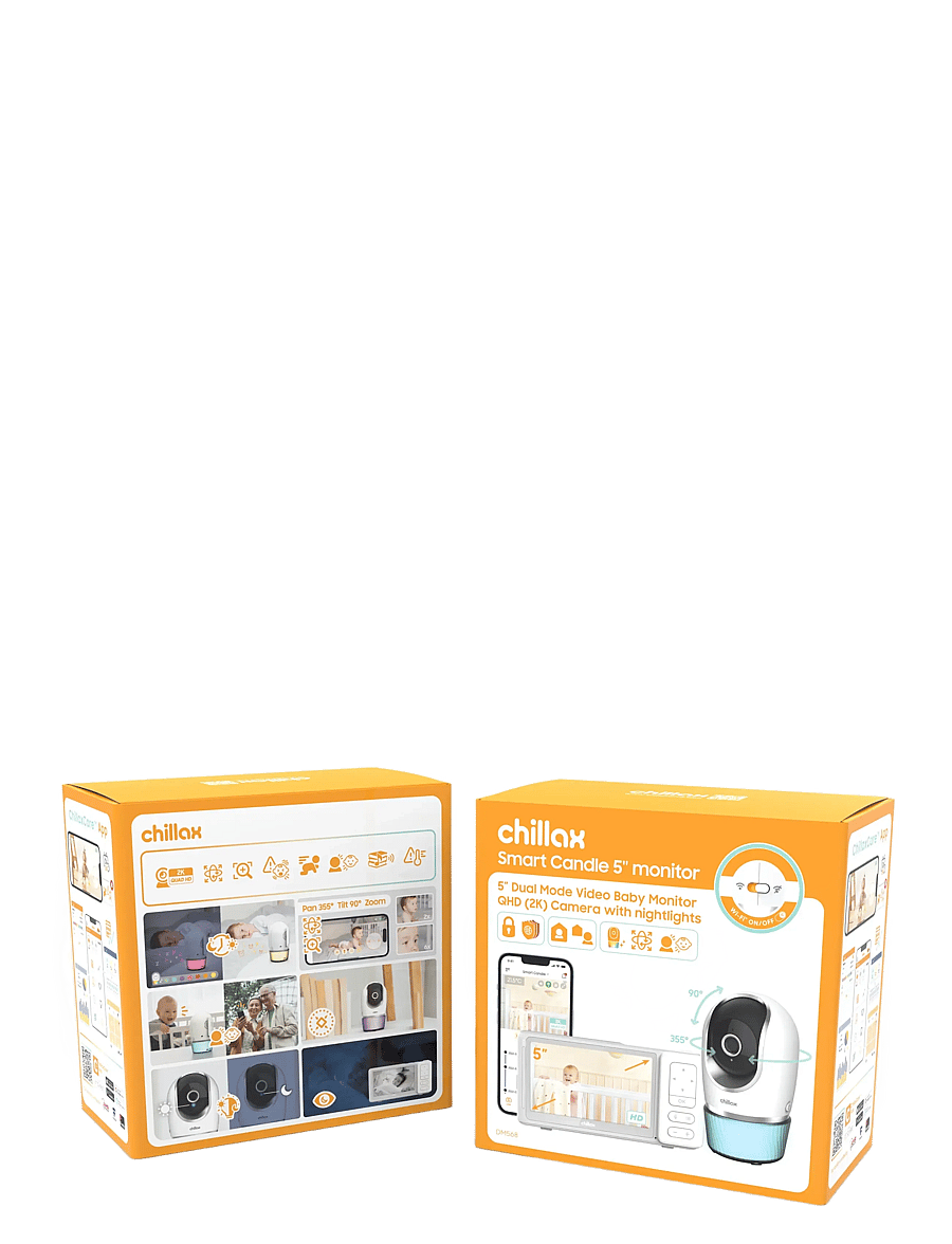 Chillax - Candle 5" Connected Video Baby Monitor - babyalarmer - white - 3
