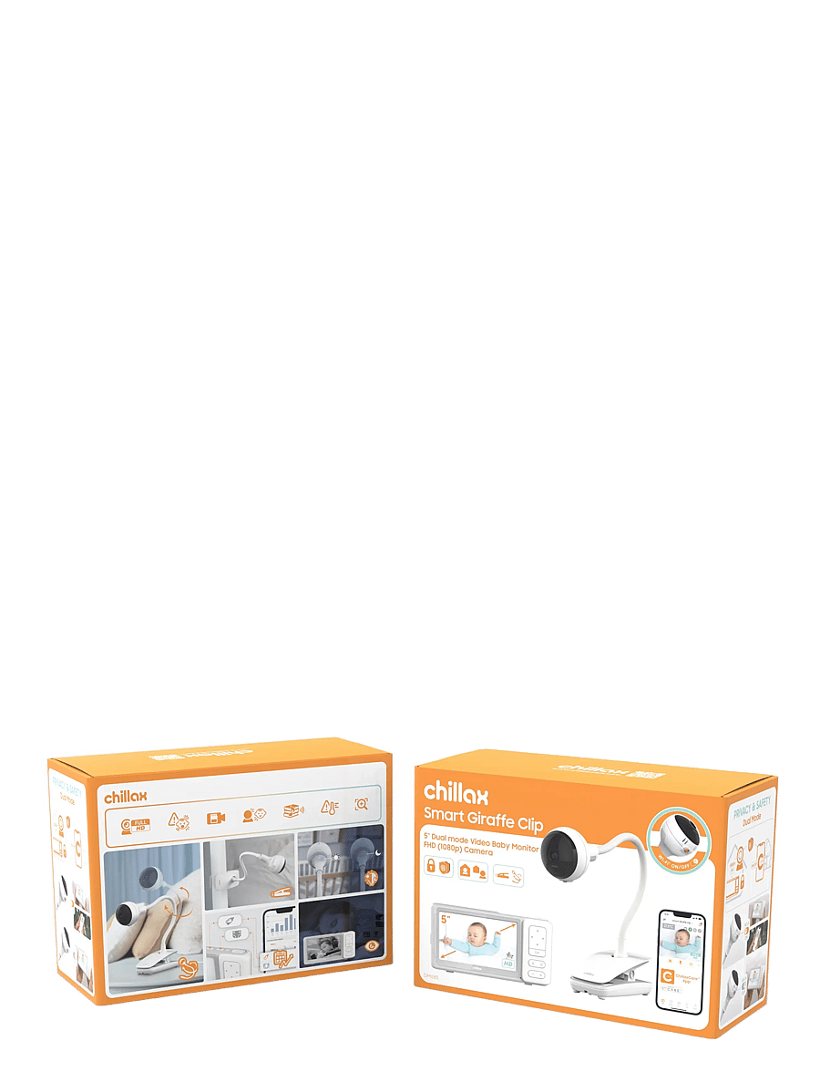 Chillax - Giraffe Clip 5" Connected Video Baby Monitor - babyalarmer - white - 2