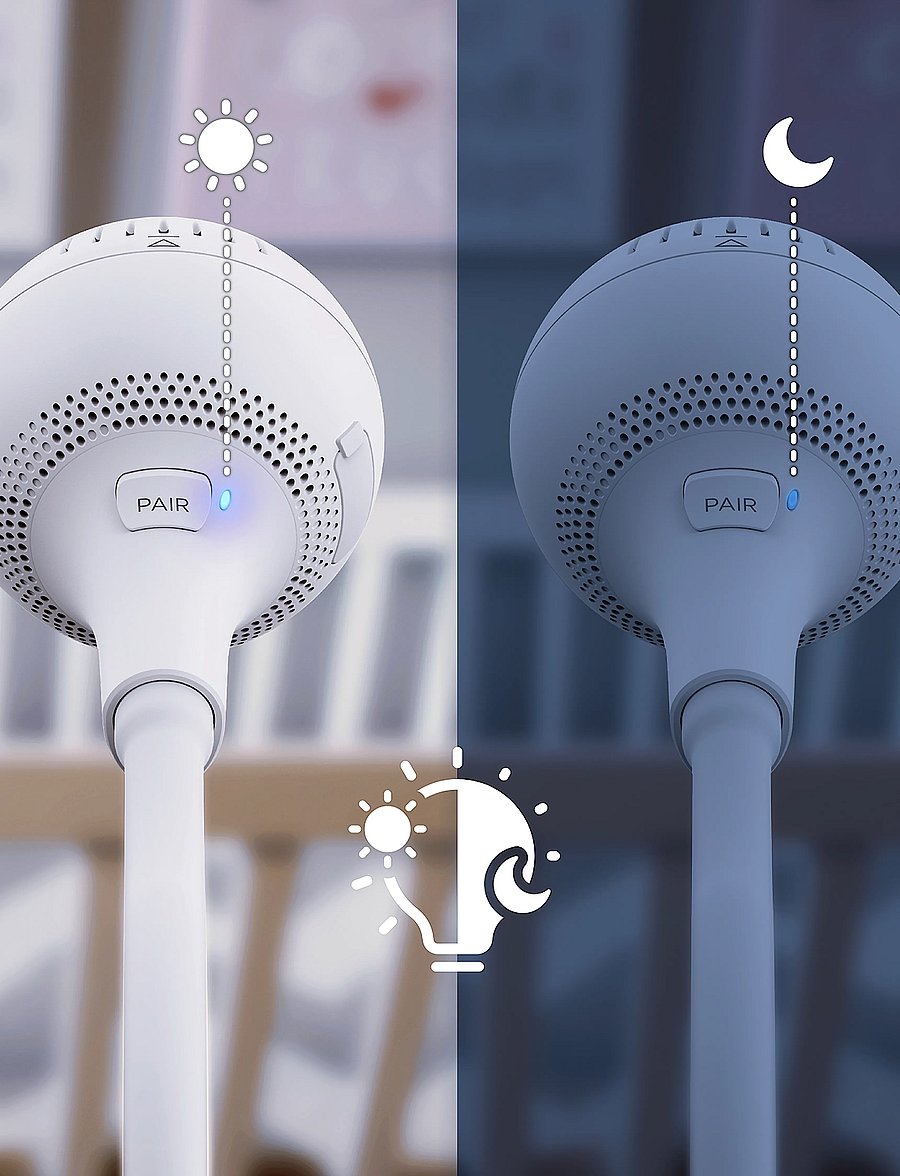 Chillax - Giraffe Clip 5" Connected Video Baby Monitor - babyalarmer - white - 0