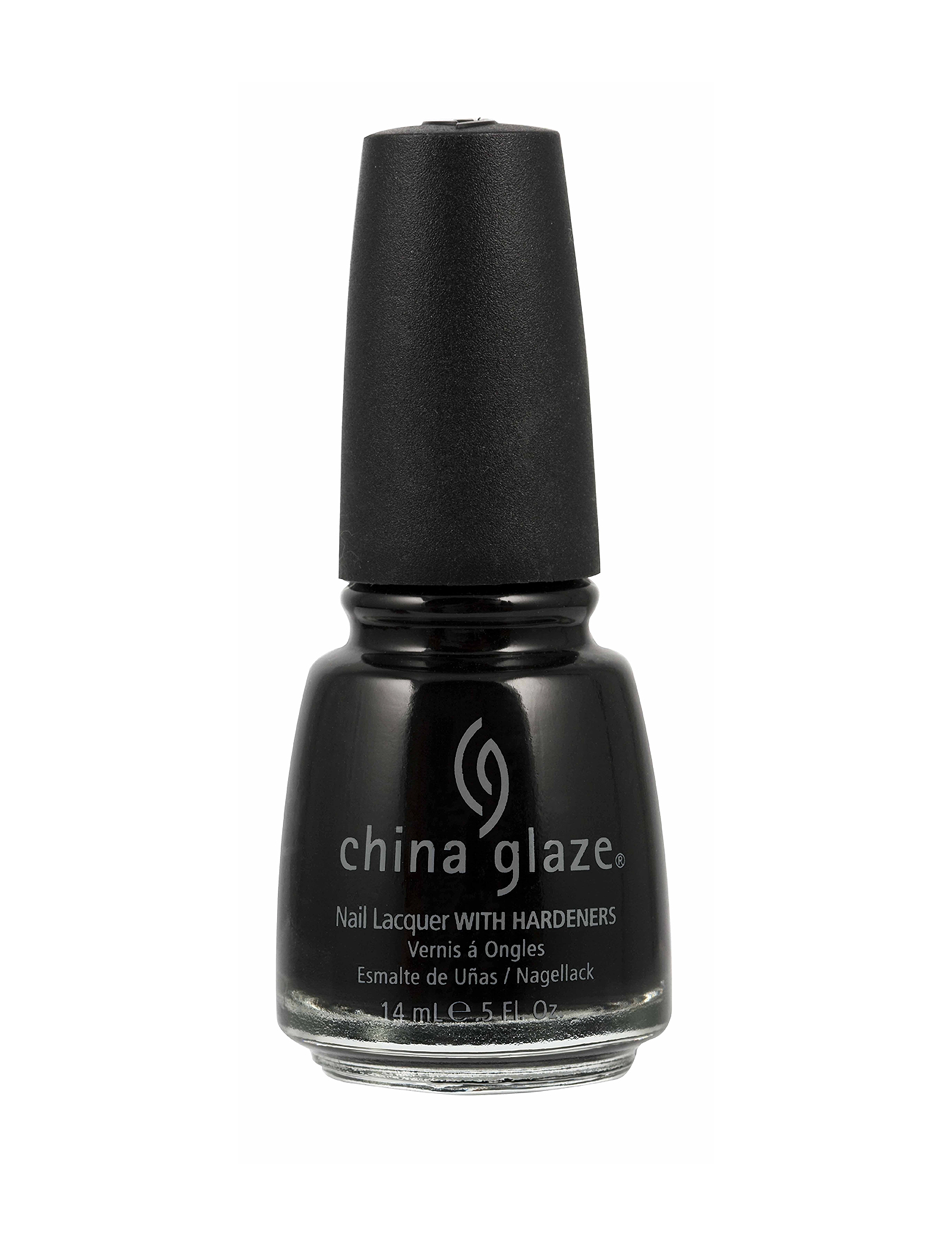 China Glaze Nail Lacquer, Neglelak, Sort, Str: 14 ml