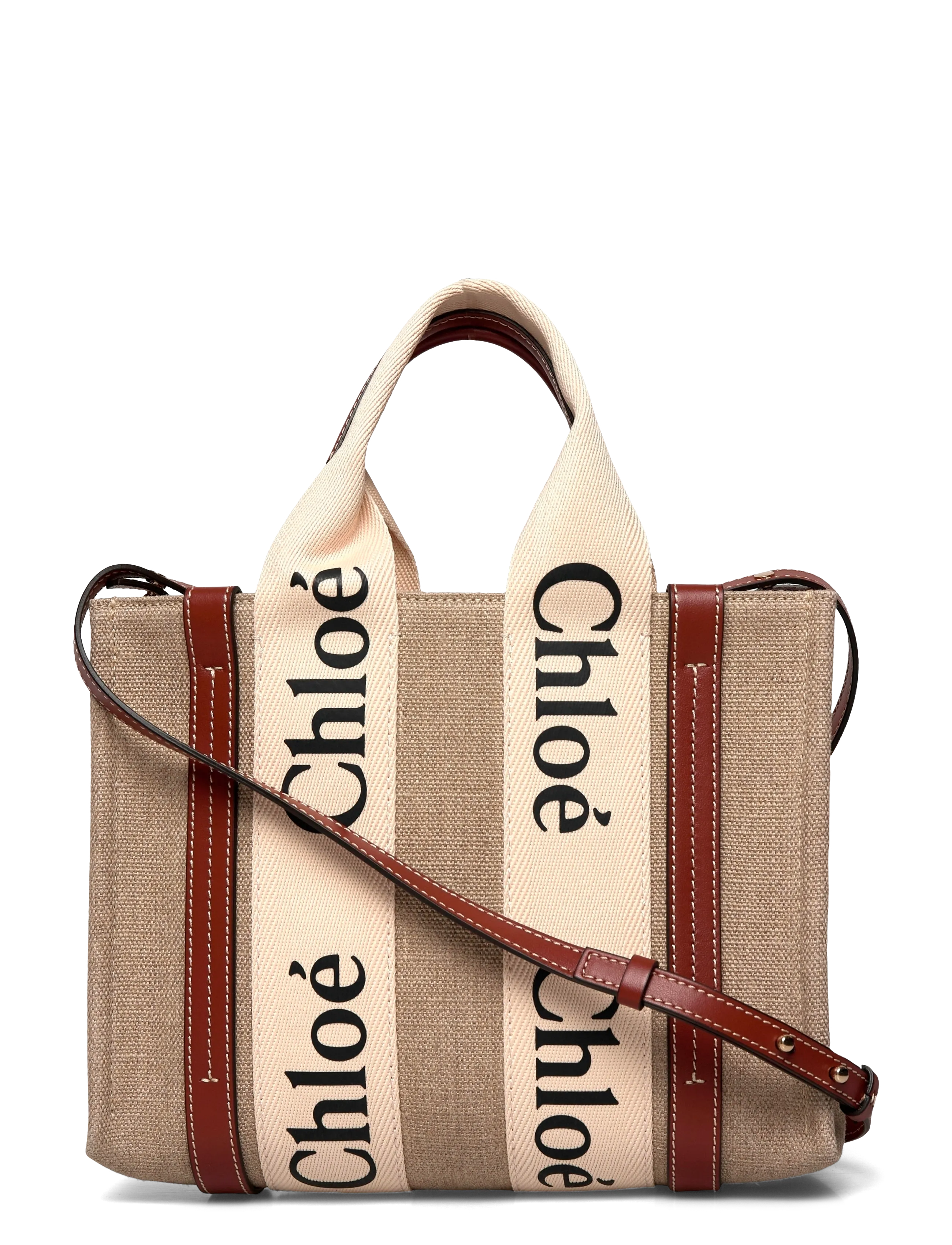 Chloé Woody Tote Bag - Töskur - BEIGE / beige