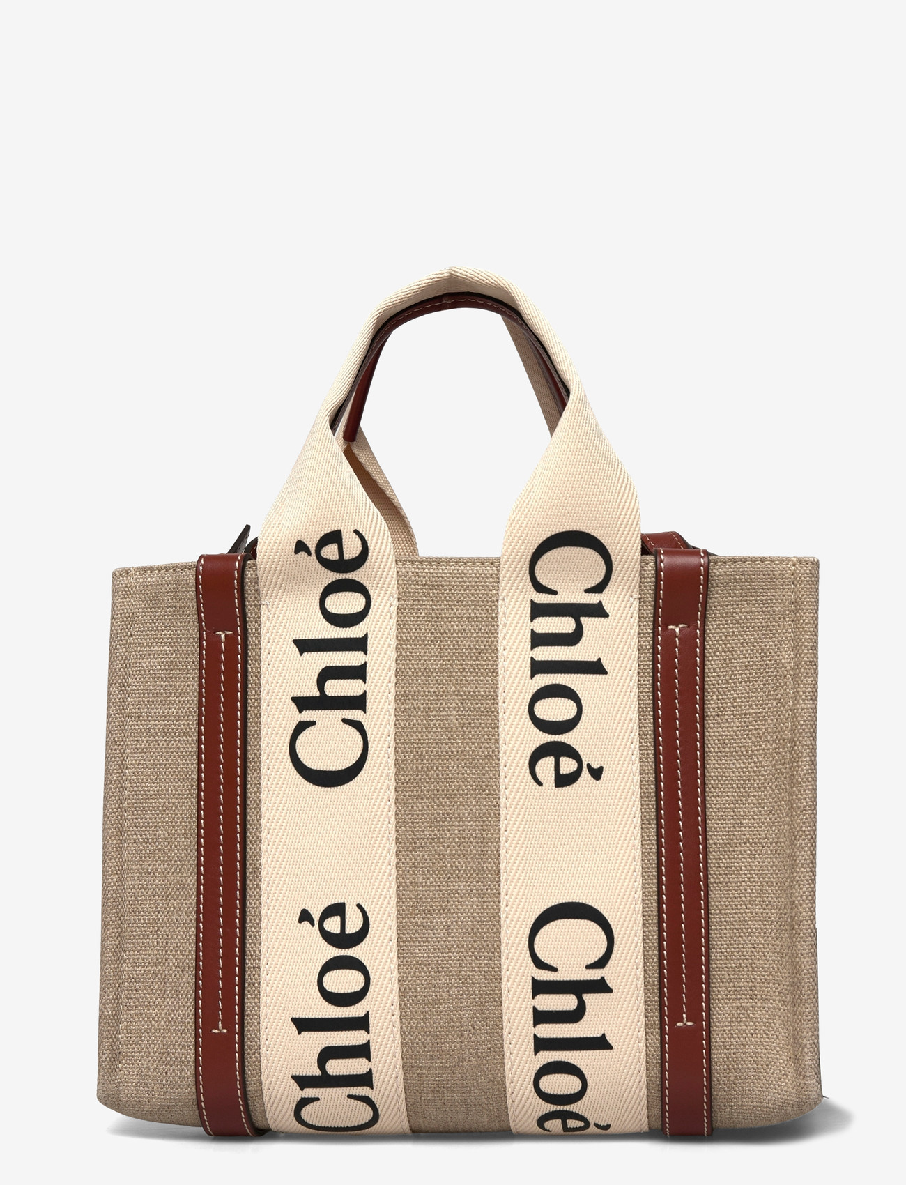 Chloé - Woody Tote Bag - tote bags - beige - 1