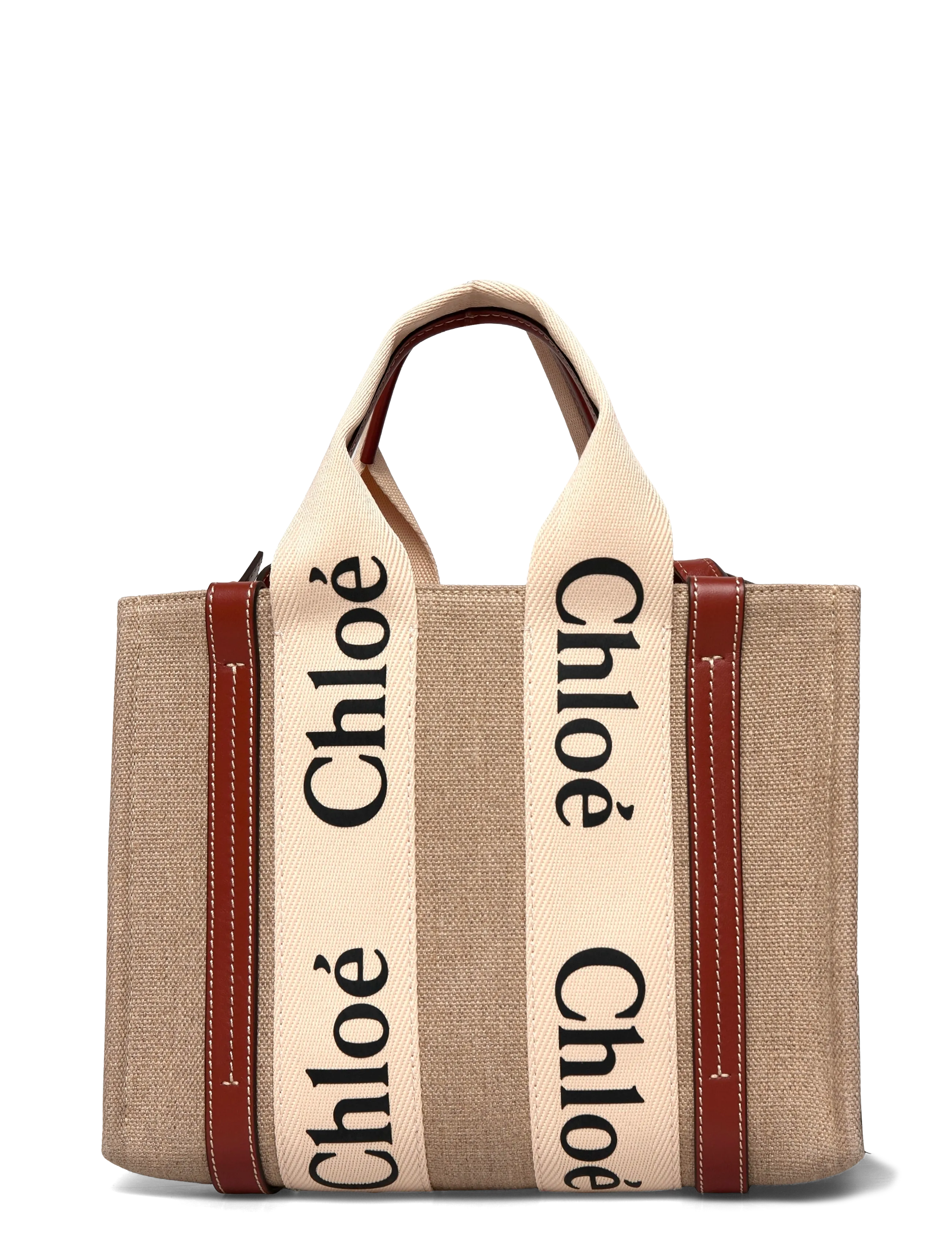 Chloé - Woody Tote Bag - tote bags - beige - 1