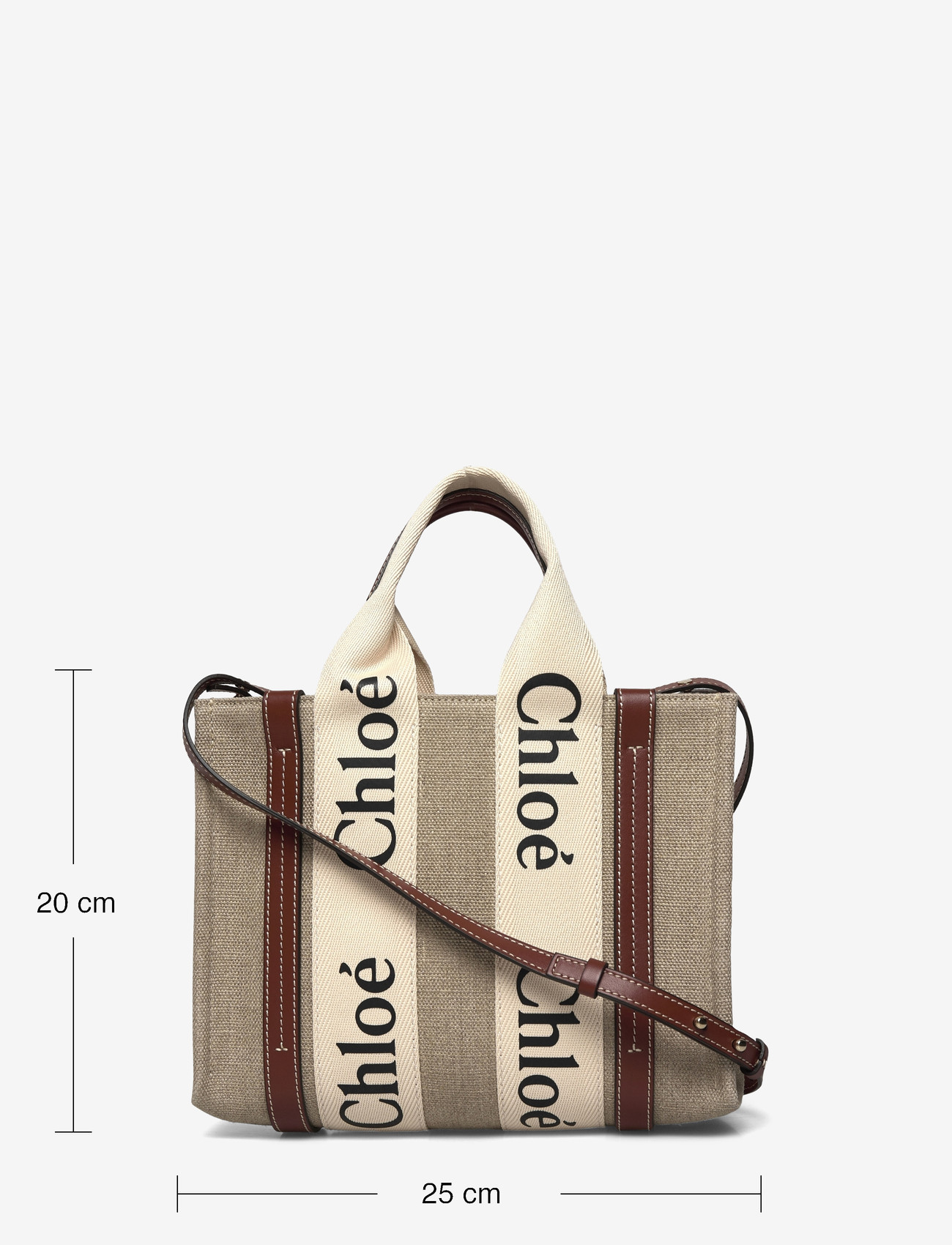 Chloé - Woody Tote Bag - tote bags - beige - 3
