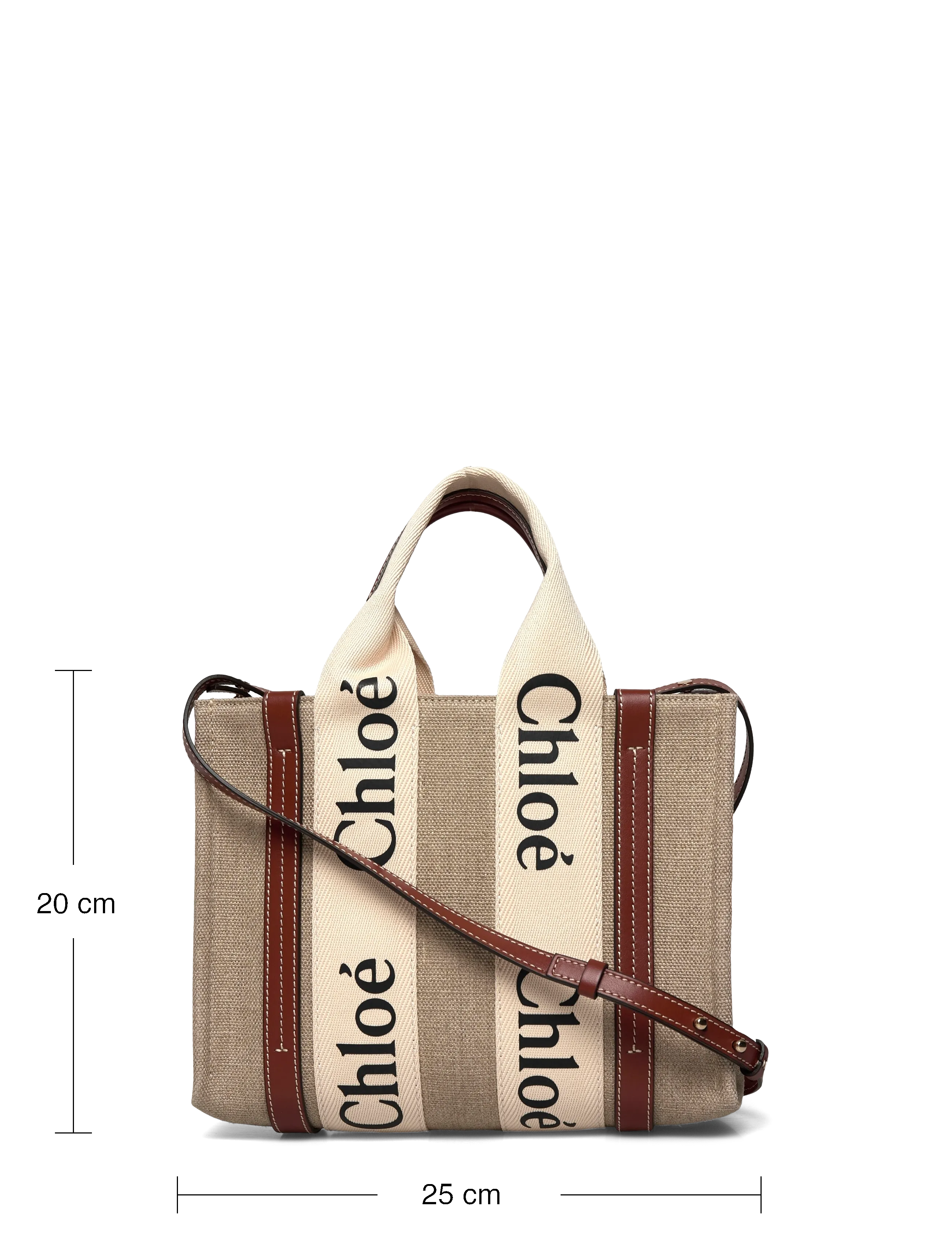 Chloé - Woody Tote Bag - tote bags - beige - 3