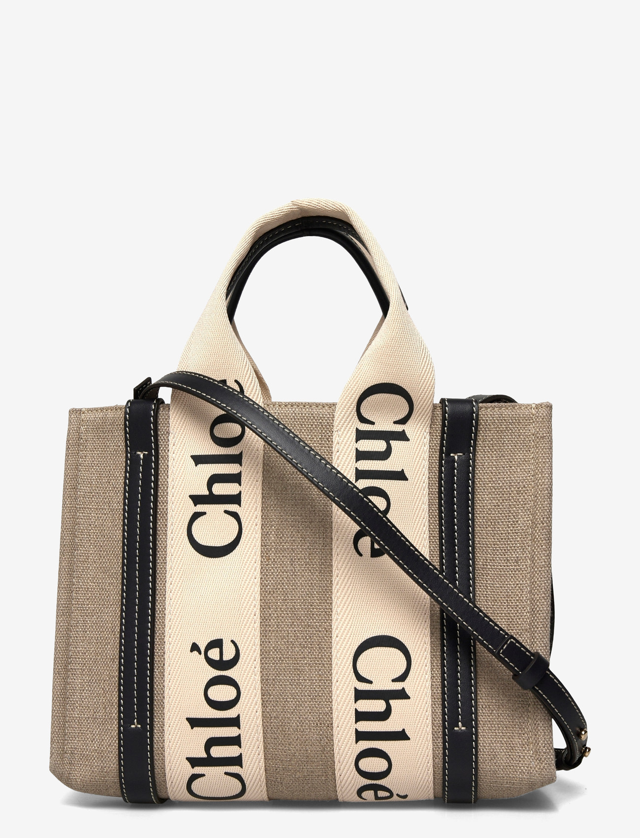 Chloé - Woody Tote Bag - tote-stiilis kotid - beige - 0