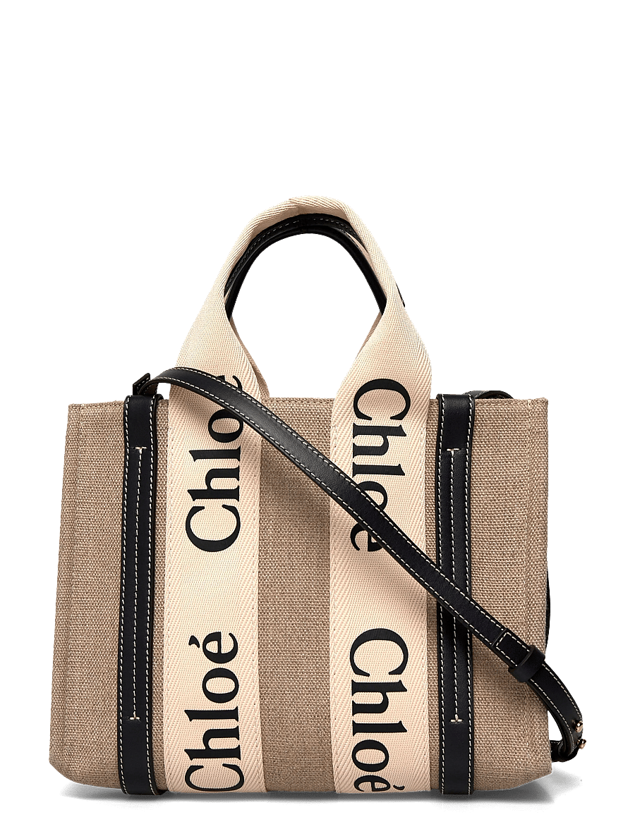 Chloé - Woody Tote Bag - tote bags - beige - 0