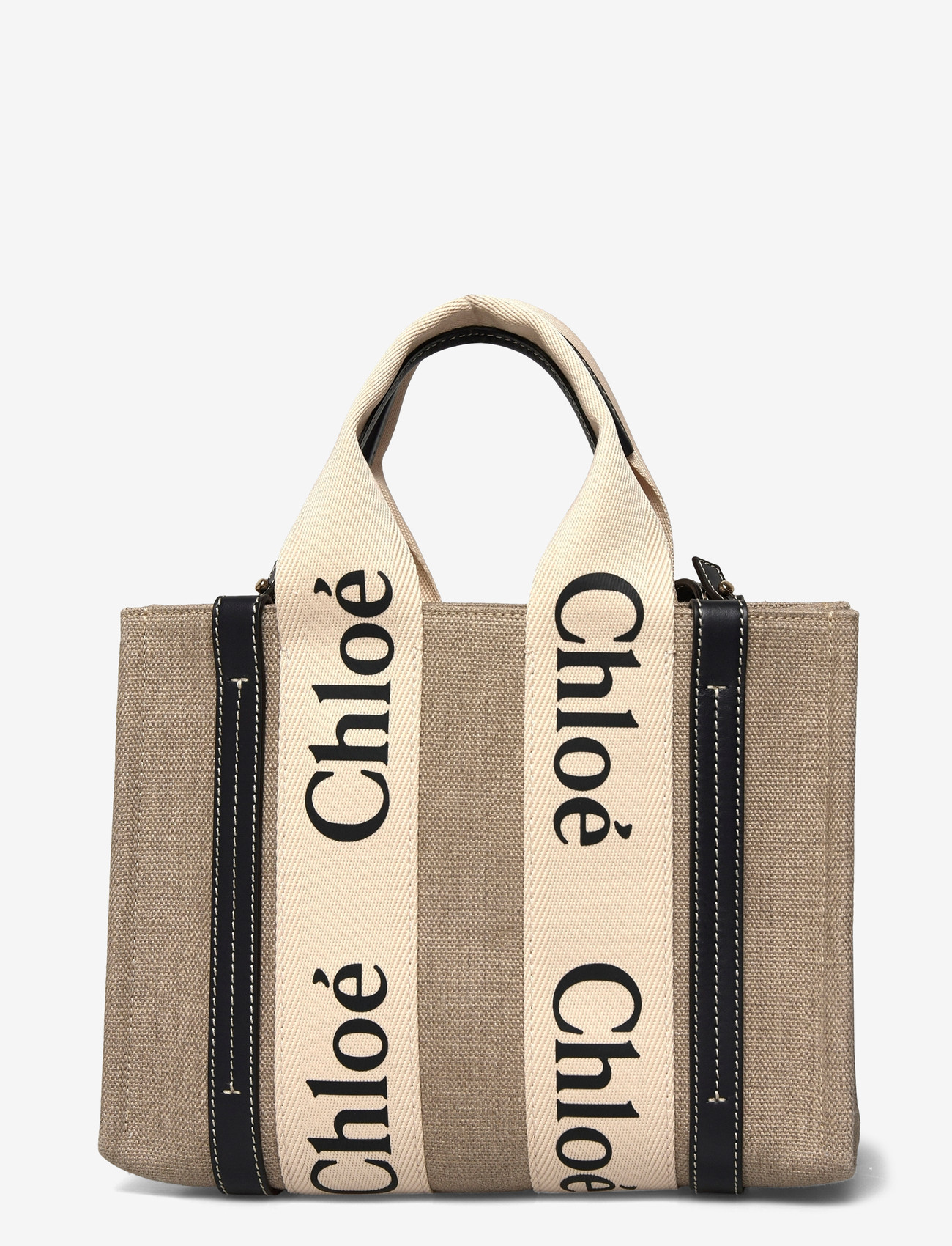 Chloé - Woody Tote Bag - tote-stiilis kotid - beige - 1