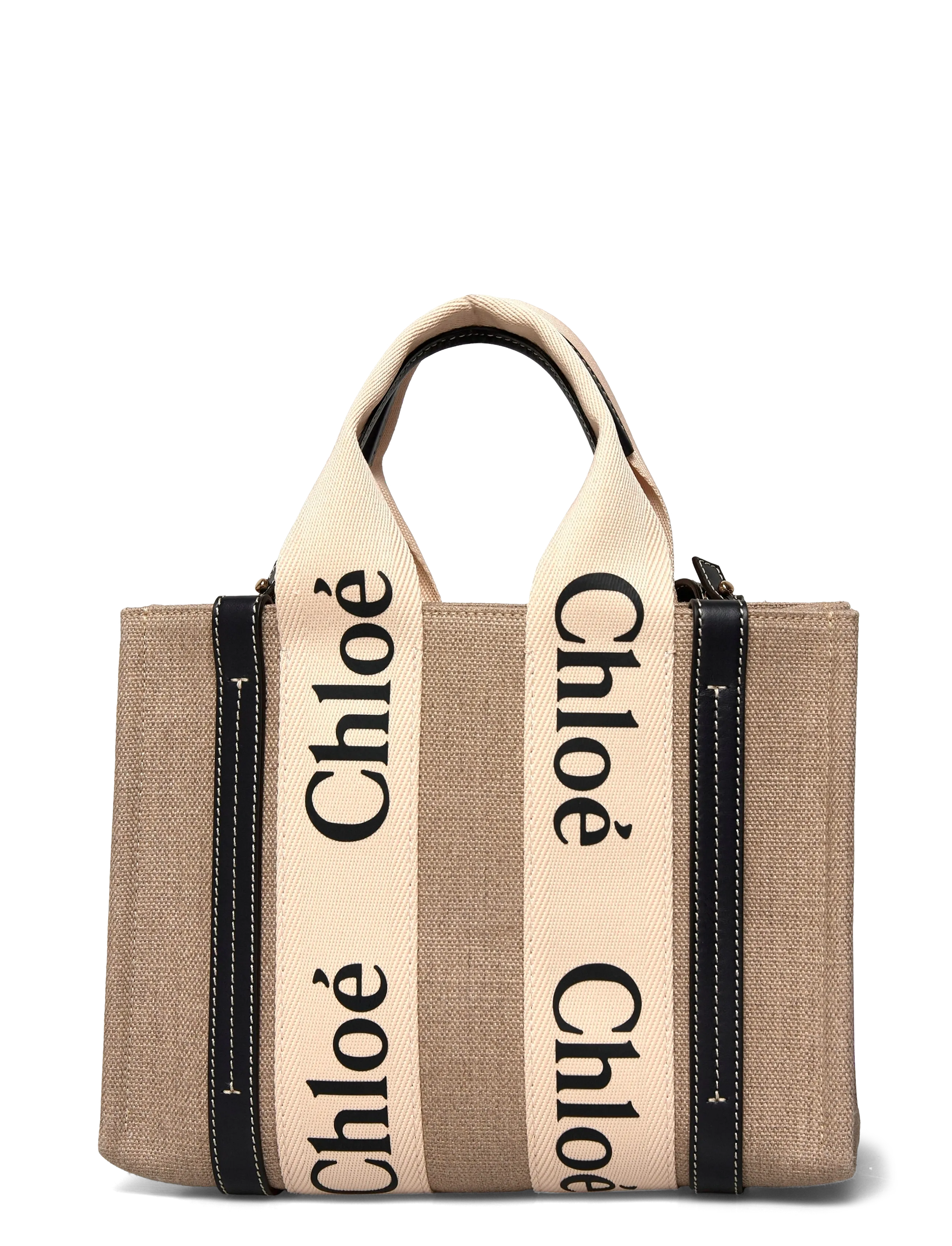 Chloé - Woody Tote Bag - tote bags - beige - 1