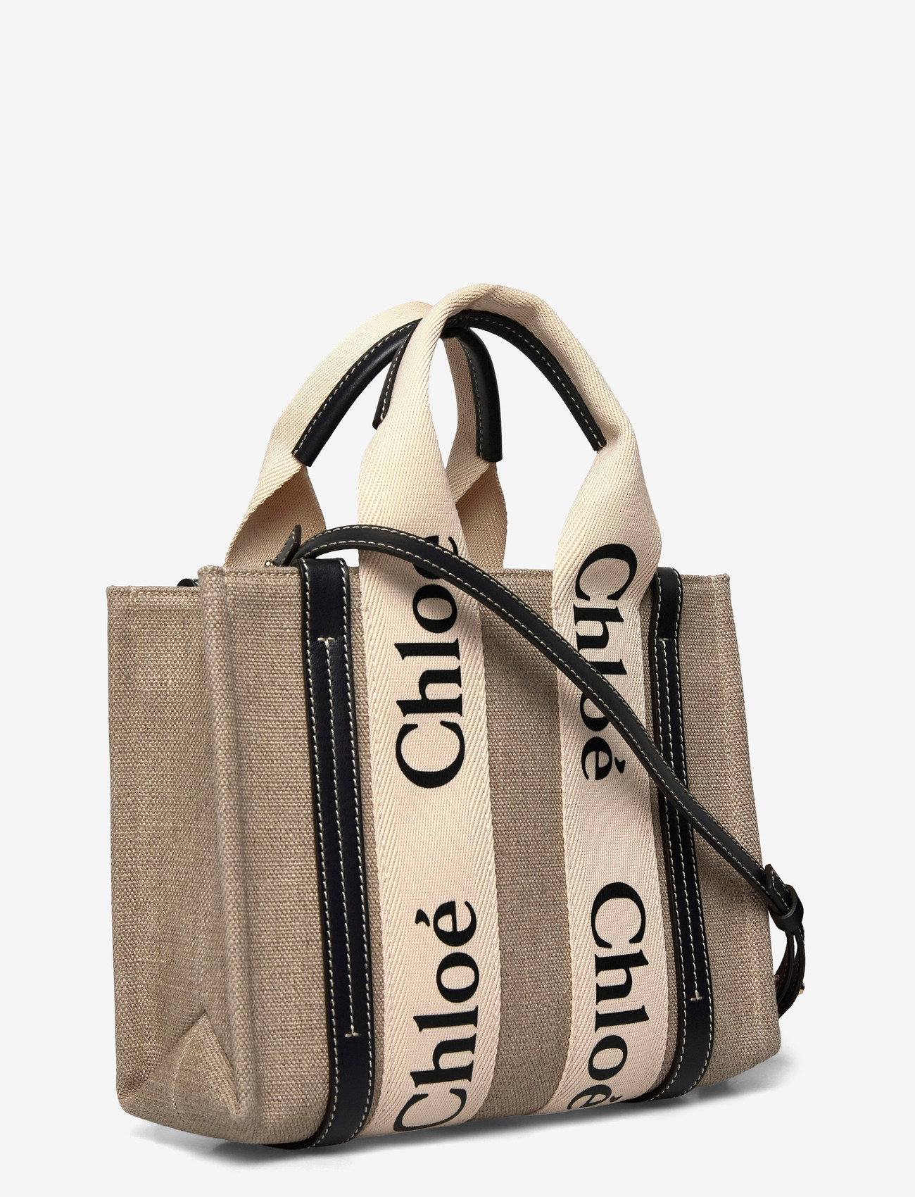 Chloé - Woody Tote Bag - tote-stiilis kotid - beige - 2