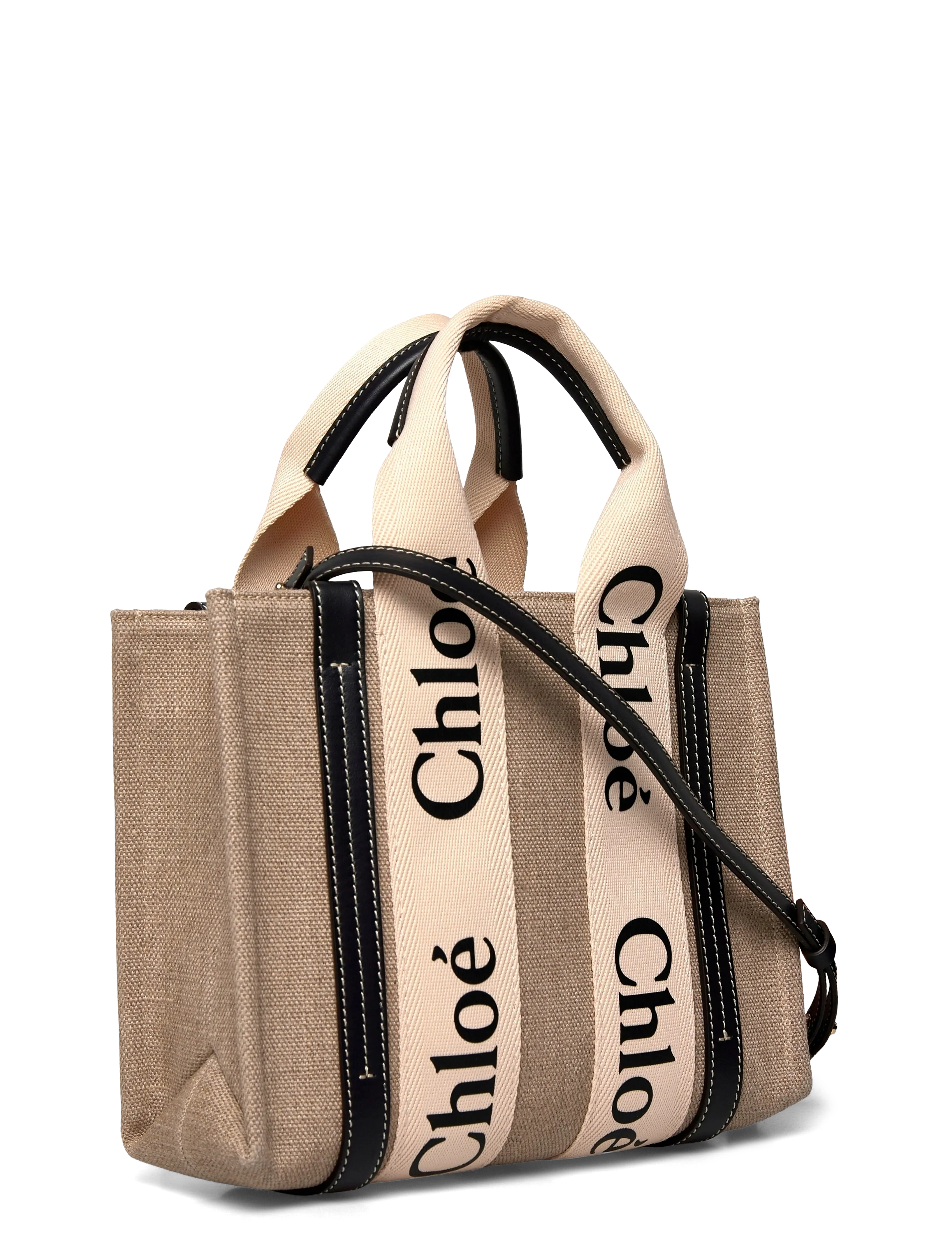 Chloé - Woody Tote Bag - tote bags - beige - 2
