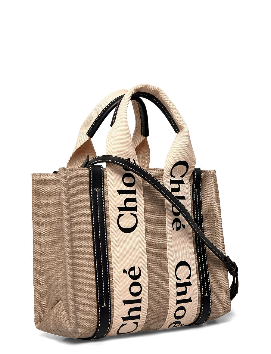 Chloé - Woody Tote Bag - tote bags - beige - 2