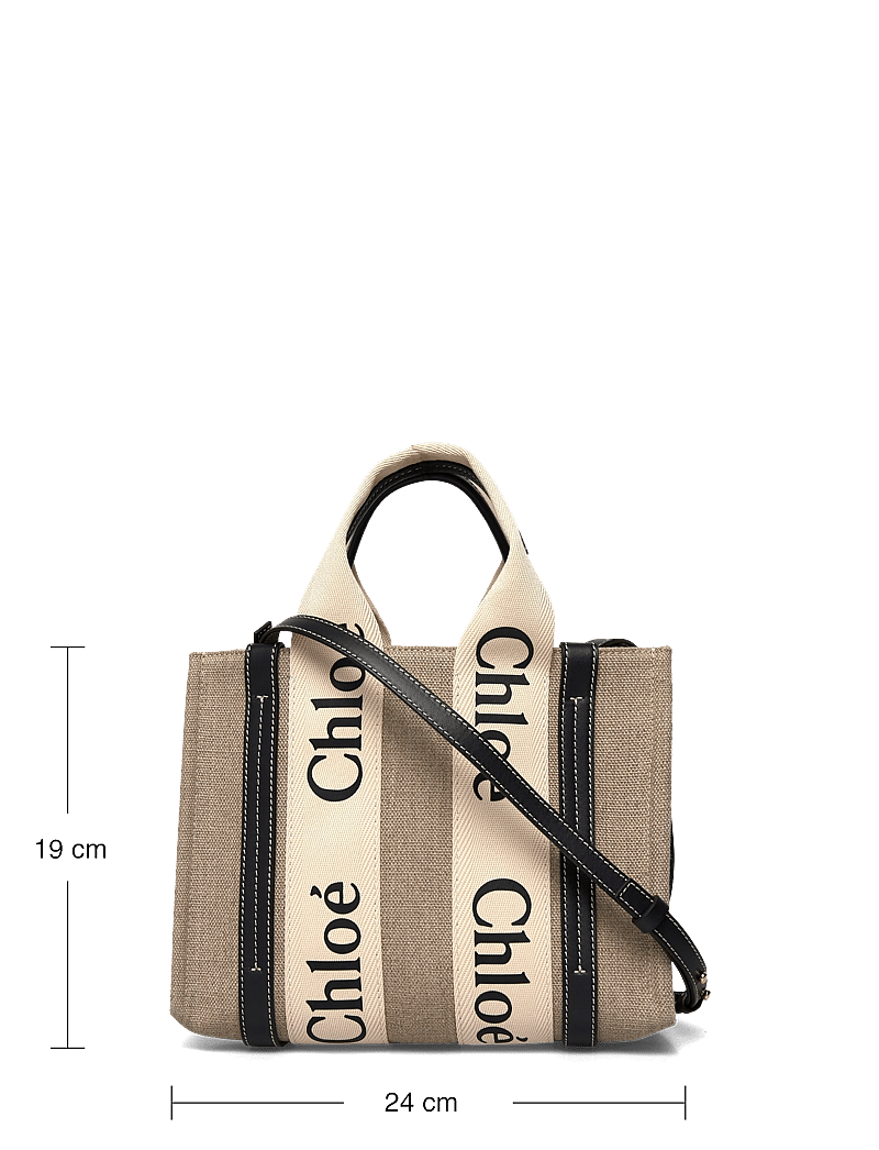 Chloé - Woody Tote Bag - tote bags - beige - 3