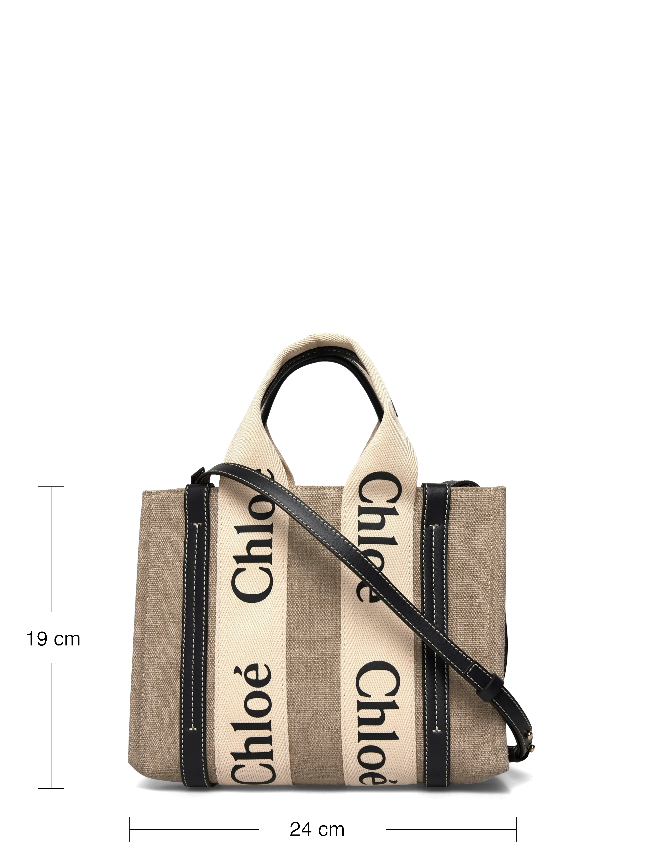 Chloé - Woody Tote Bag - tote bags - beige - 3