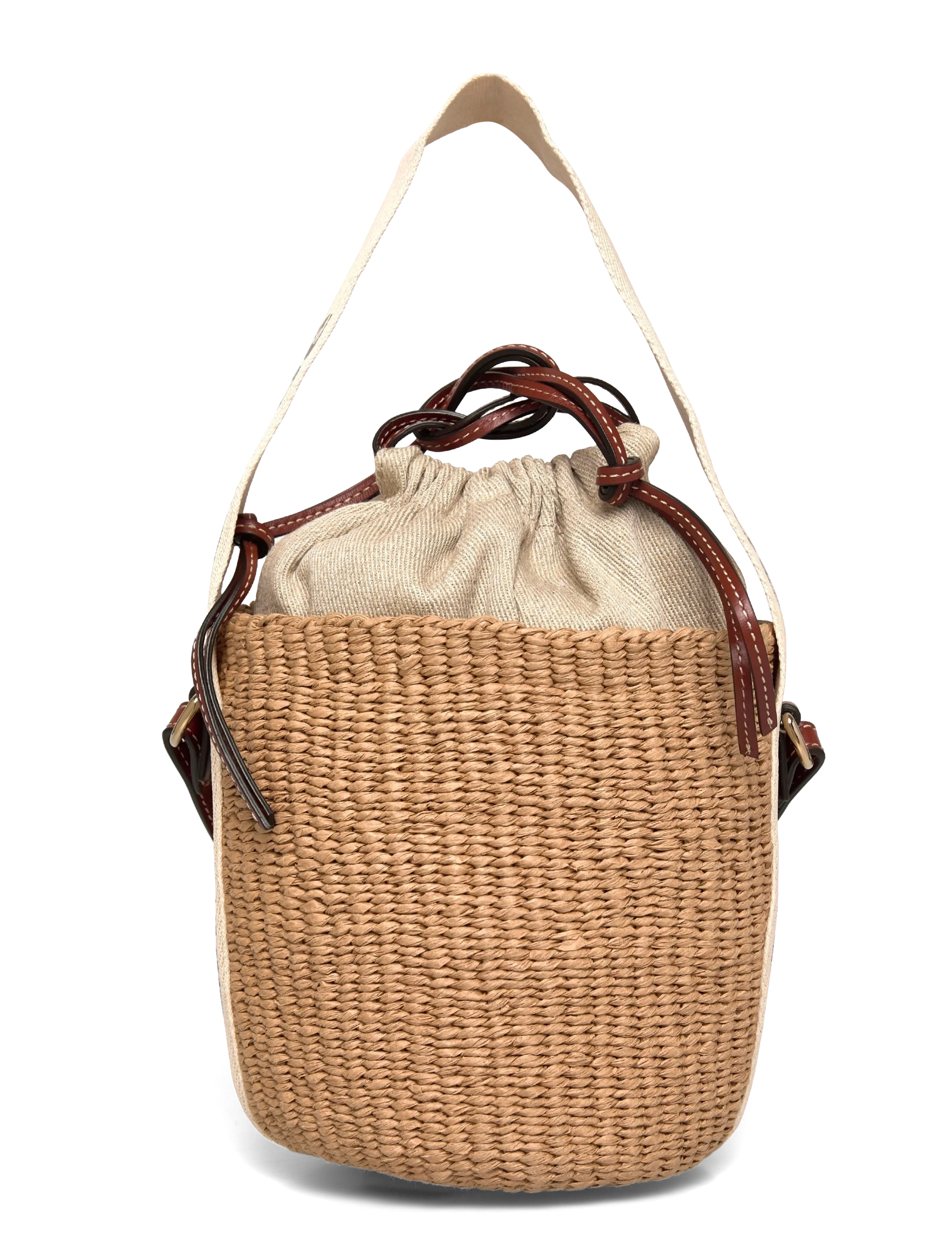 Chloé - Woody Small Bucket Bag - white - 1