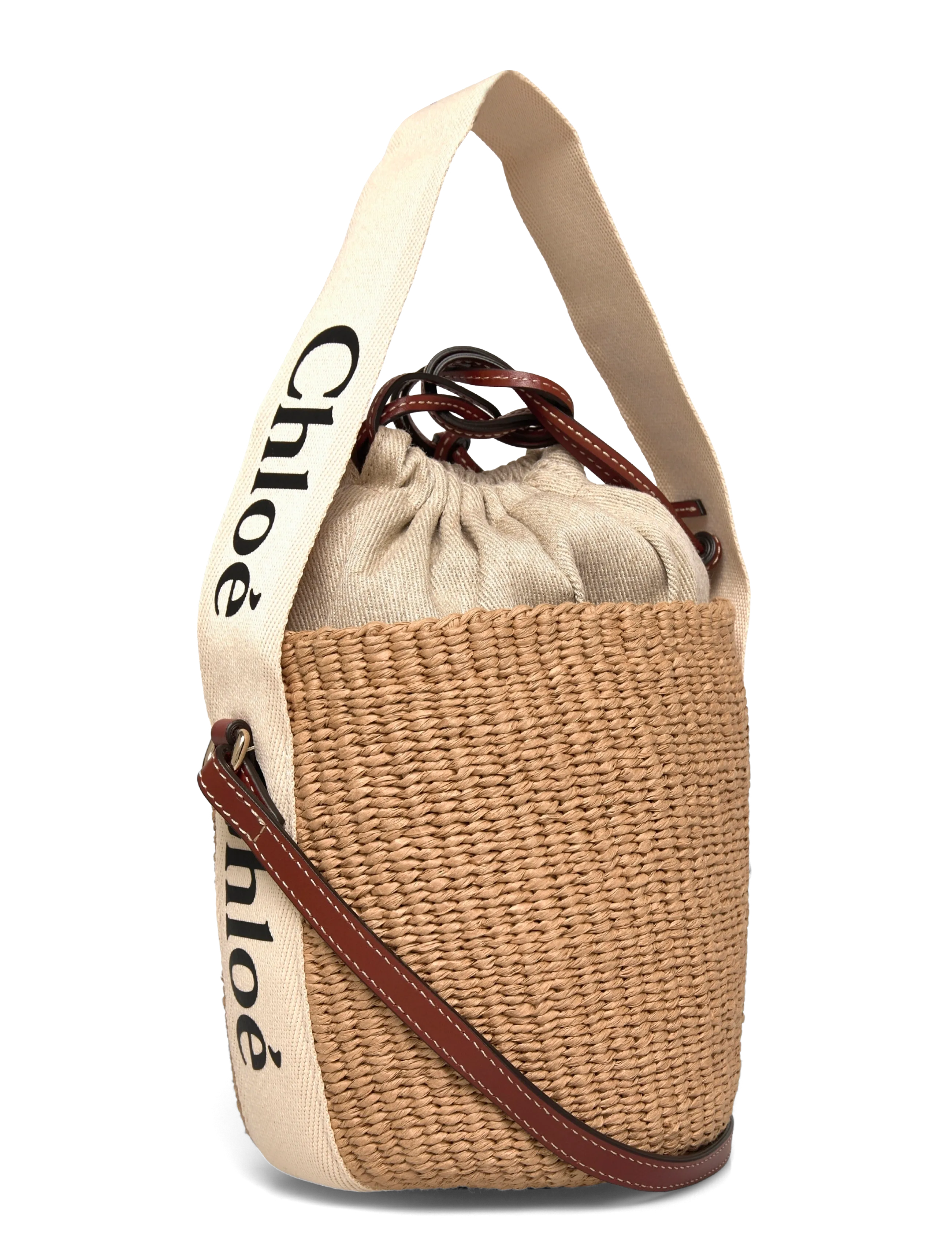 Chloé - Woody Small Bucket Bag - white - 2