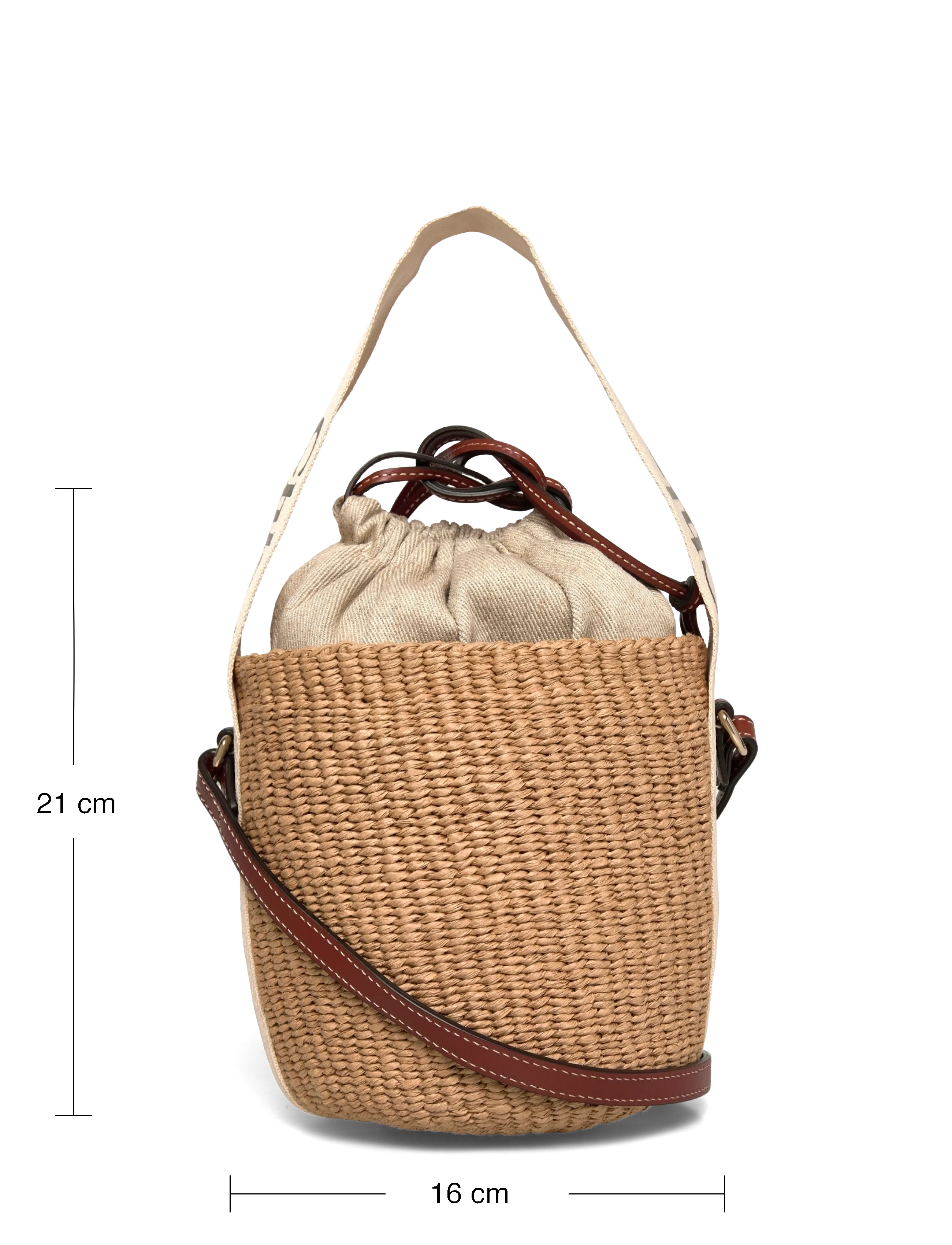 Chloé - Woody Small Bucket Bag - white - 3