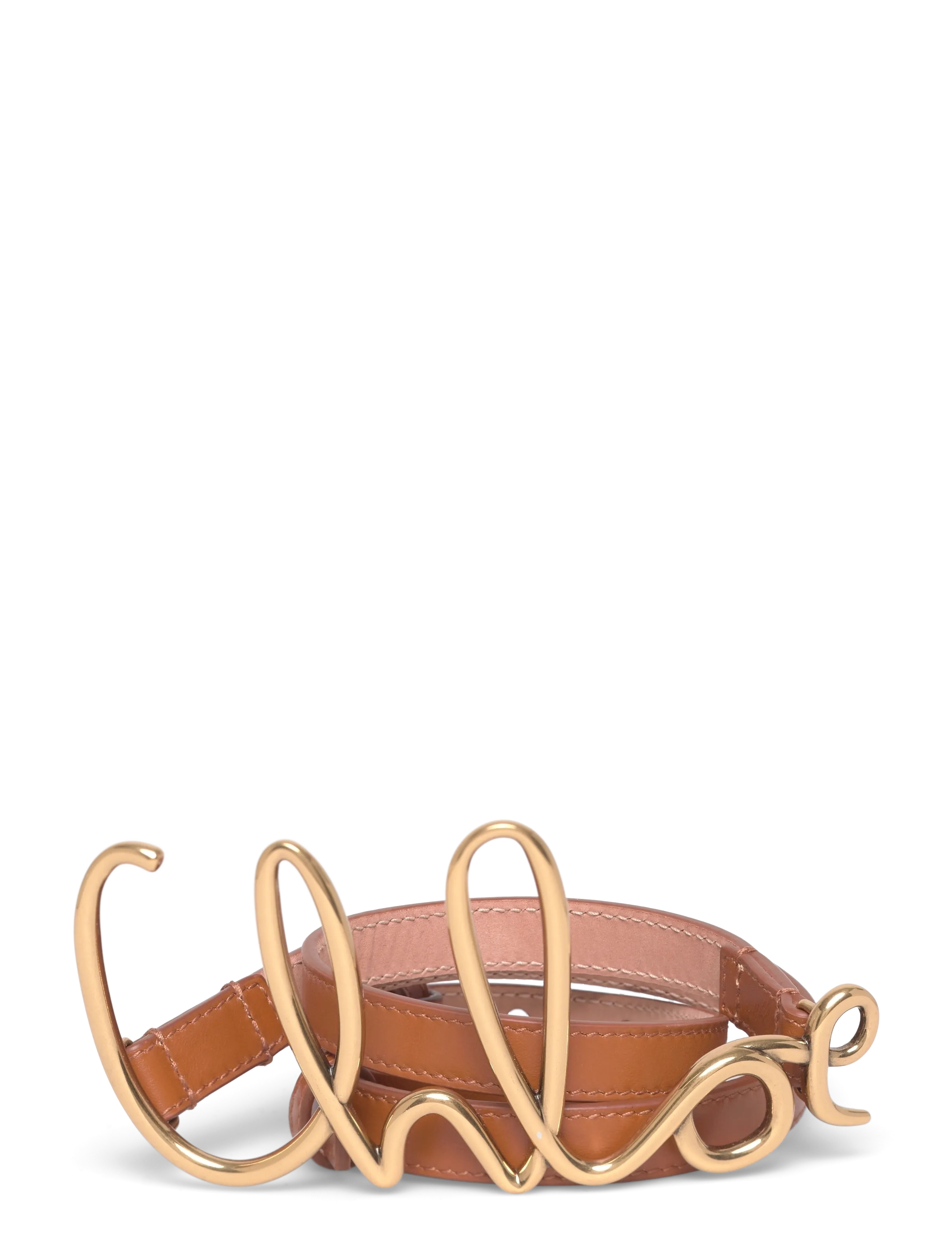 Chloé Iconic Small Belt, S, Brown, Belts > Casual Belt, Dame
