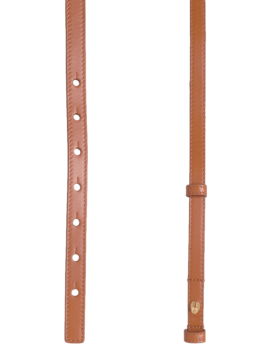 Chloé - Iconic Small Belt - læderbælter - brown - 1