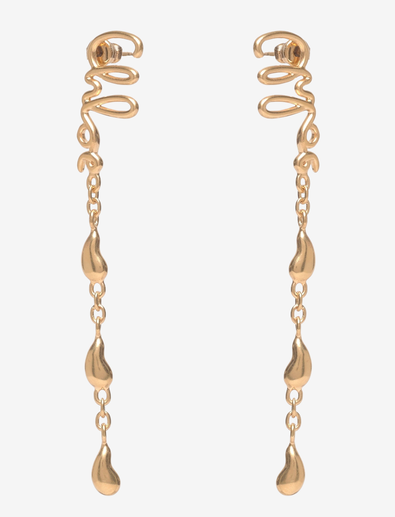 Chloé - Iconic Earrings - vedhæng øreringe - gold - 0