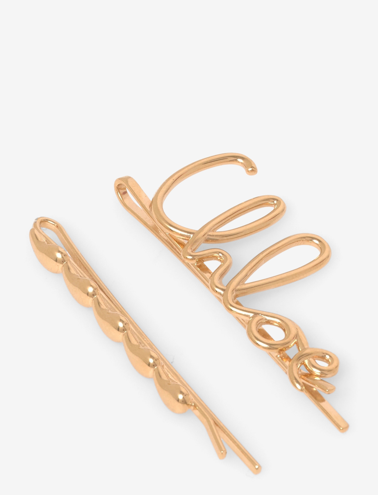Chloé - Iconic hair clips set - juukseklambrid - gold - 0