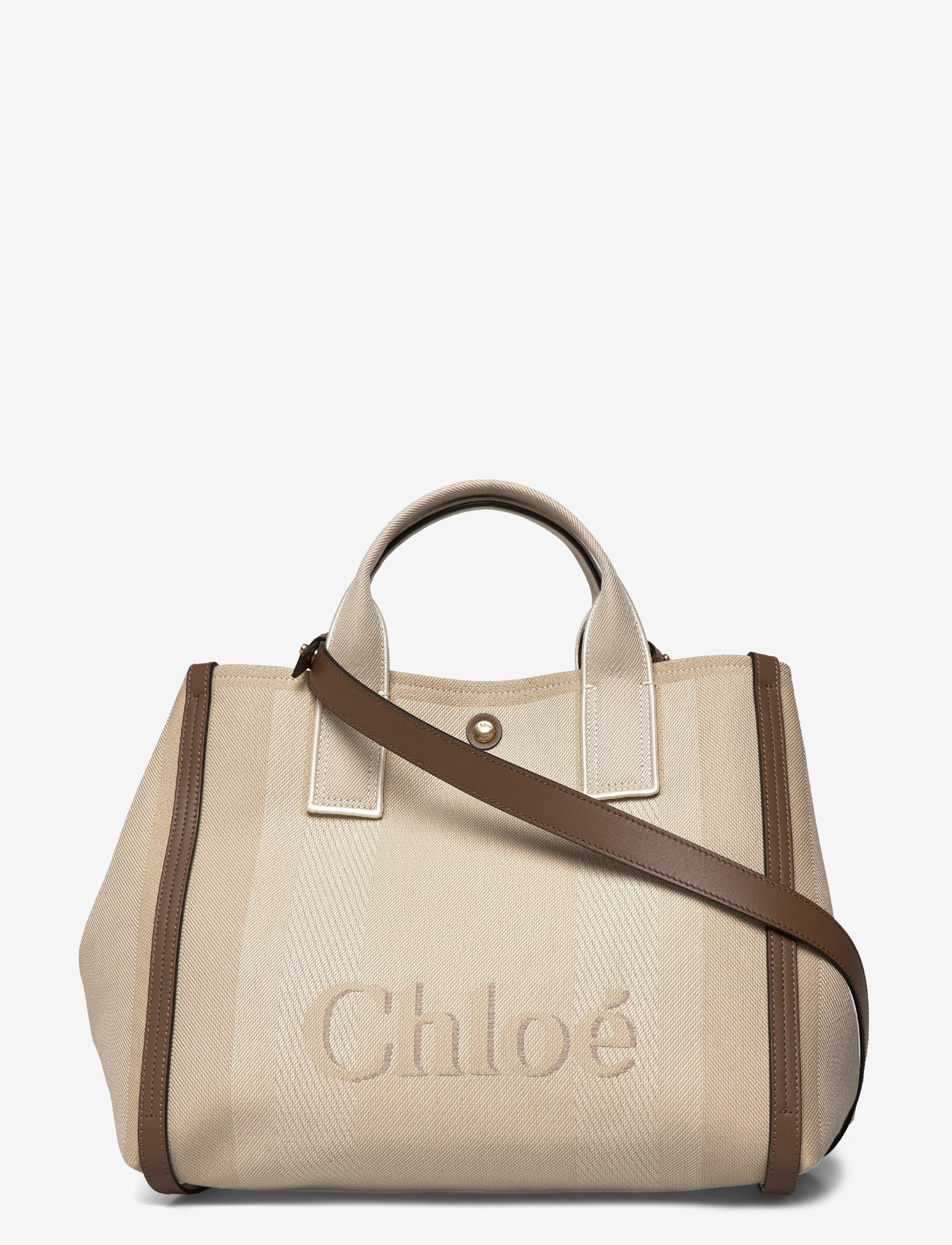 Chloé - Carry Tote Bag - tote bags - beige - 0