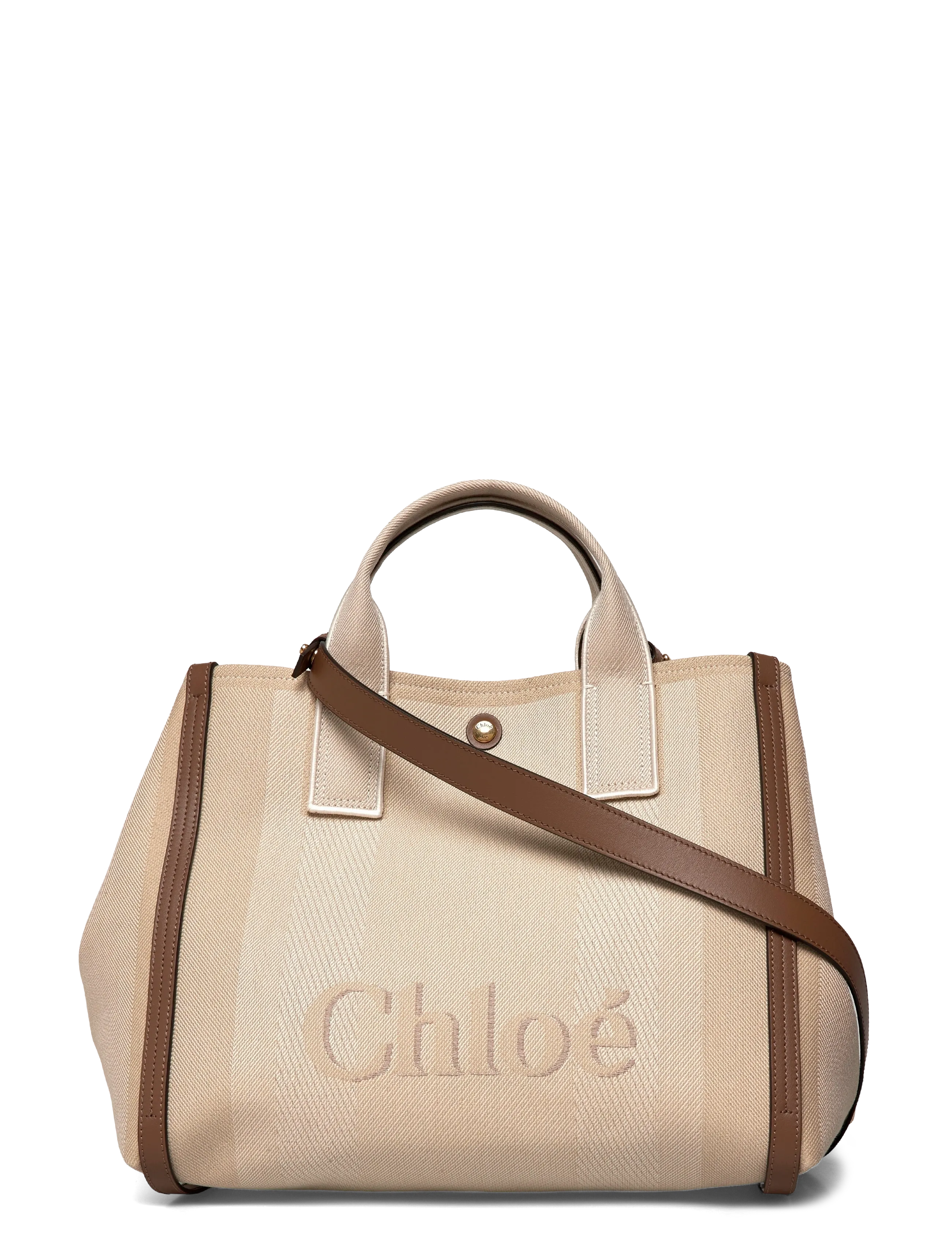 Chloé Carry Tote Bag - Bags - BEIGE / beige