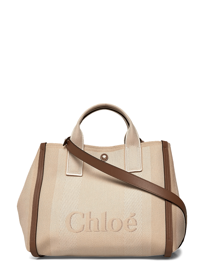 Chloé - Carry Tote Bag - tote bags - beige - 0