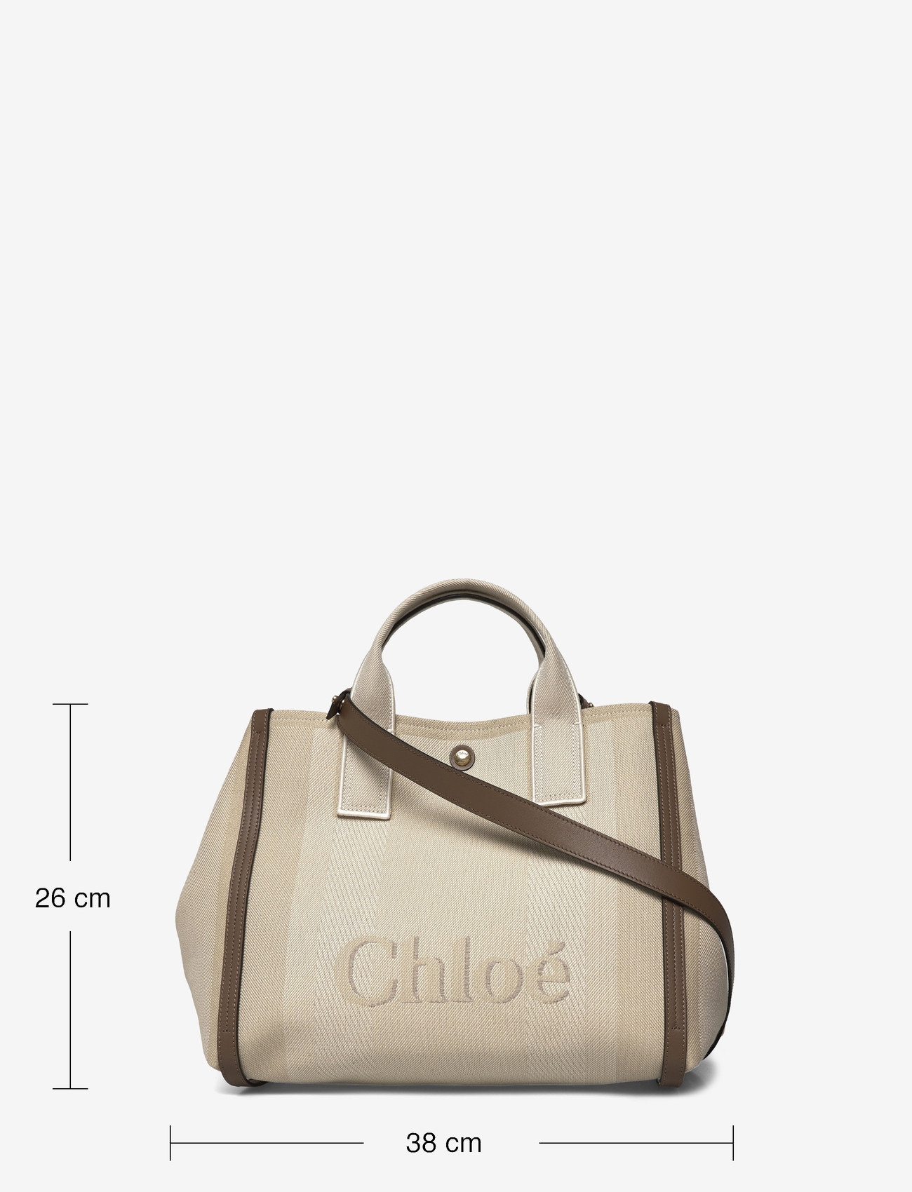 Chloé - Carry Tote Bag - tote bags - beige - 3