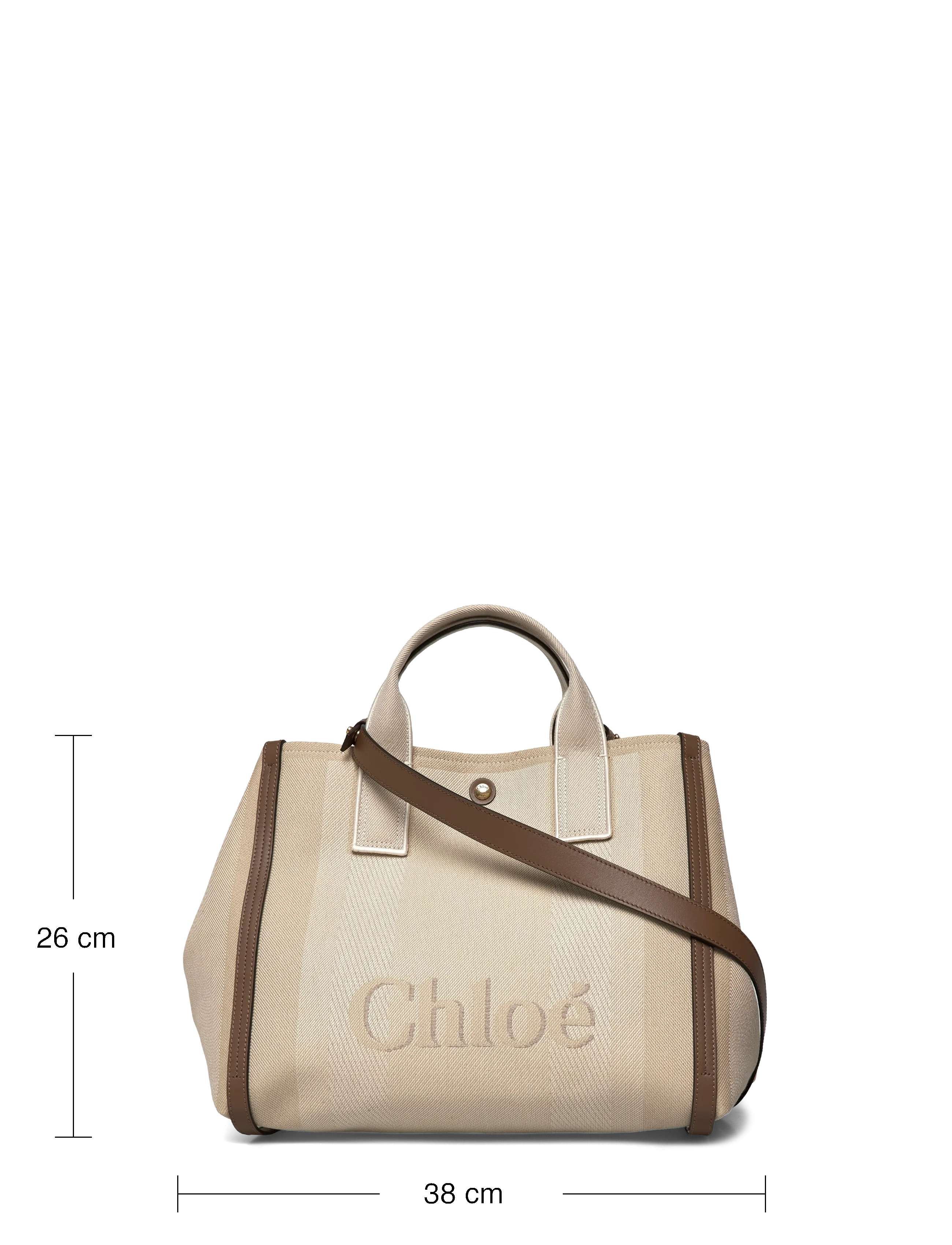 Chloé - Carry Tote Bag - tote bags - beige - 3