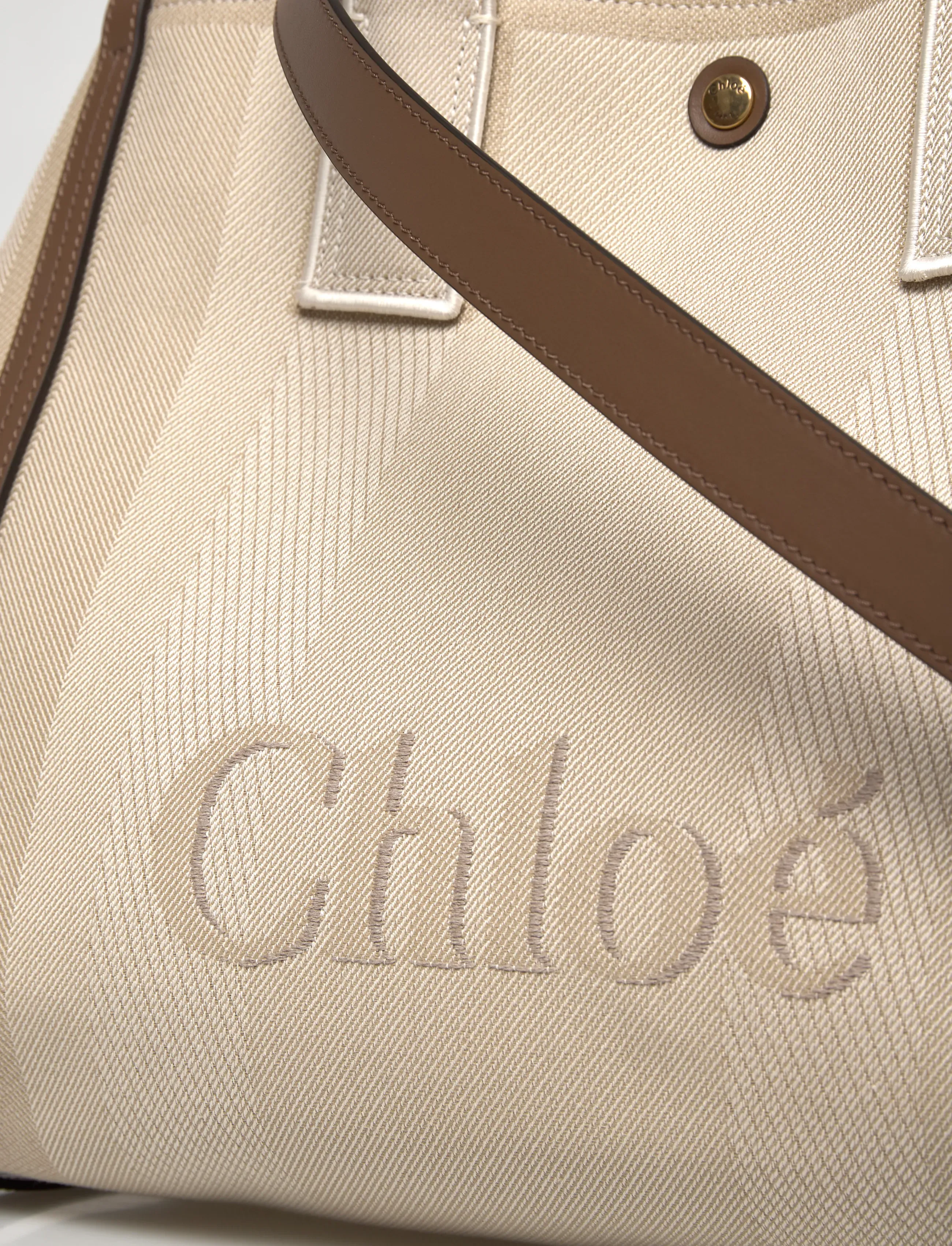 Chloé - Carry Tote Bag - tote bags - beige - 4