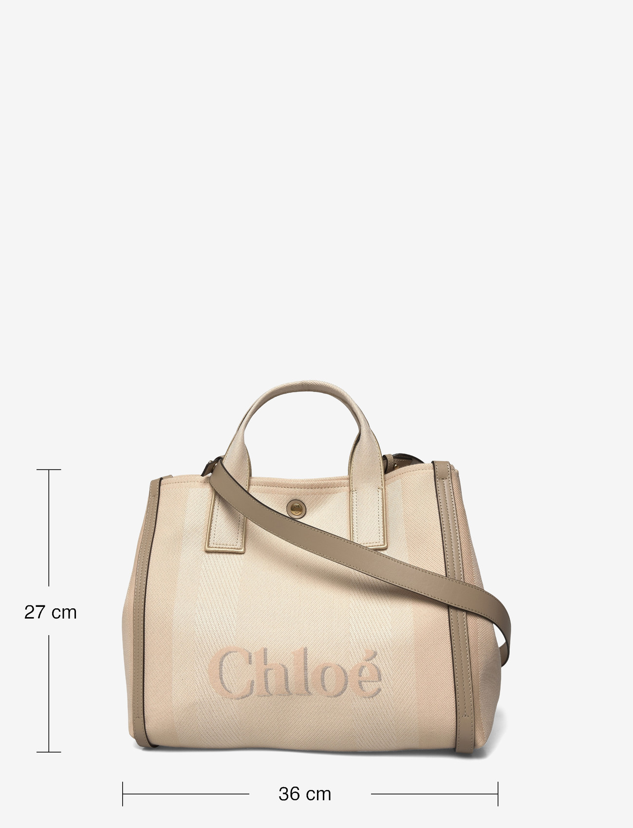 Chloé - Carry Tote Bag - tote bags - pink - 3