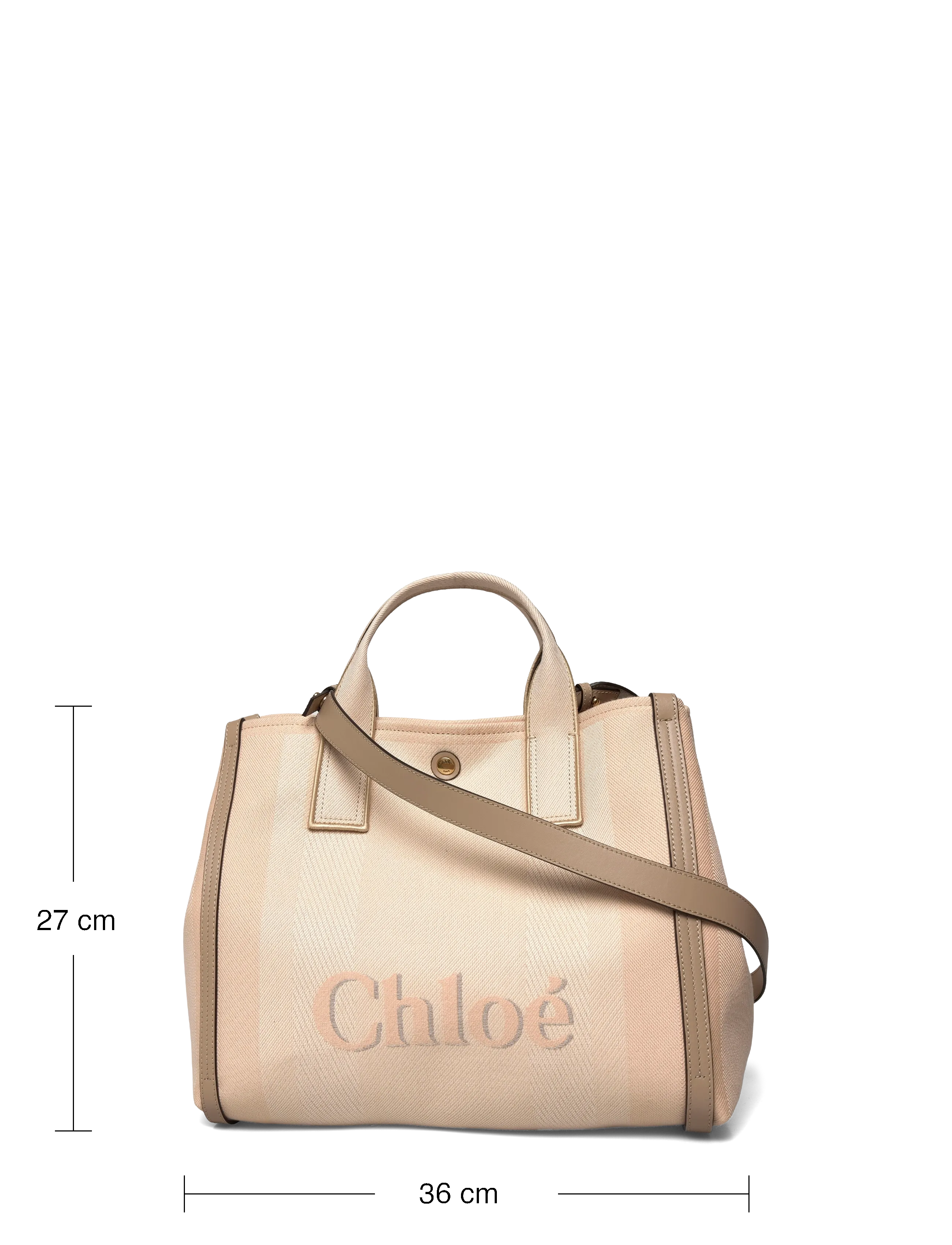 Chloé - Carry Tote Bag - tote bags - pink - 3