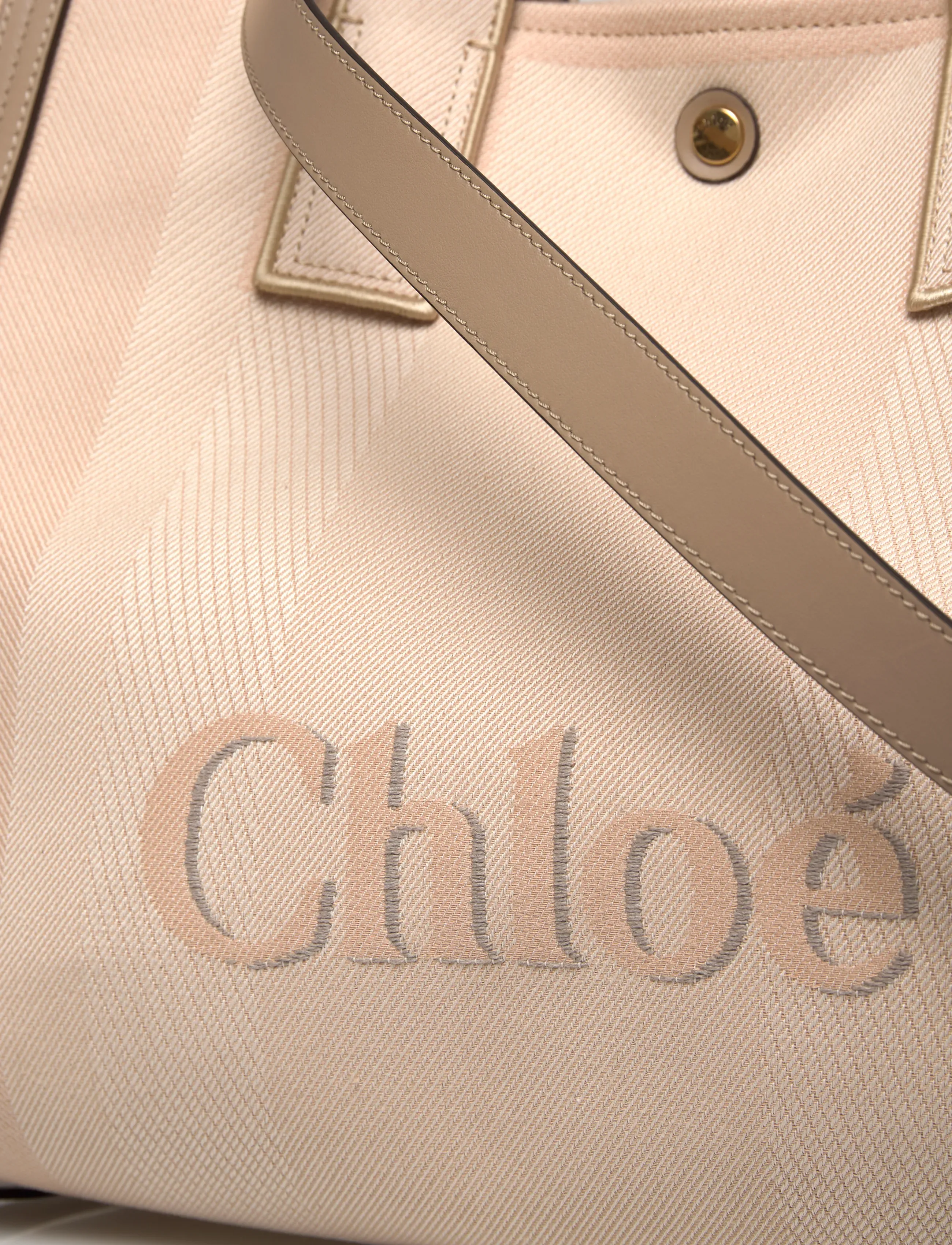 Chloé - Carry Tote Bag - tote bags - pink - 4