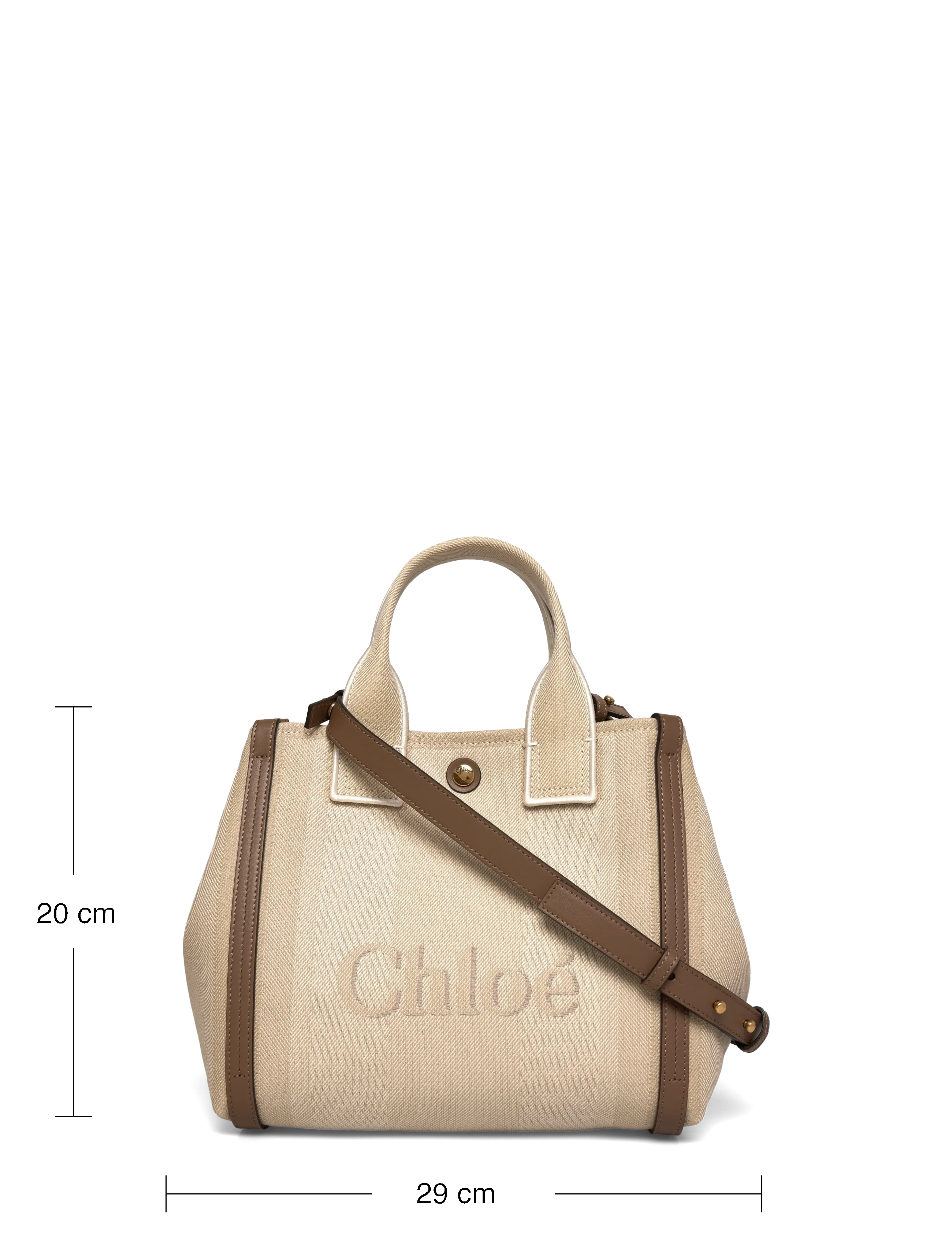 Chloé - Carry Tote Bag - top handle tasker - beige - 3