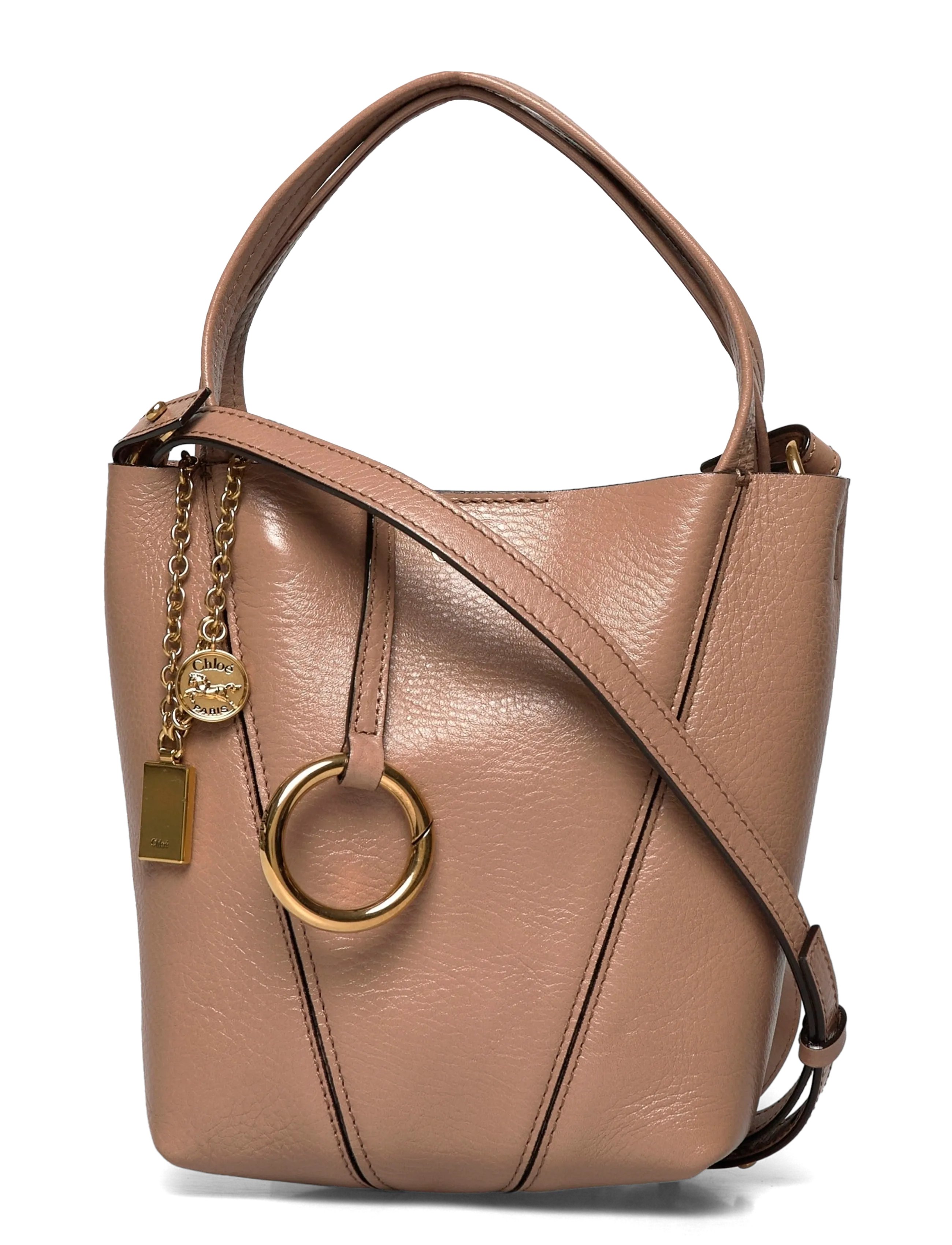 Chloé Spin Tote Bag - Bags - BROWN / brown